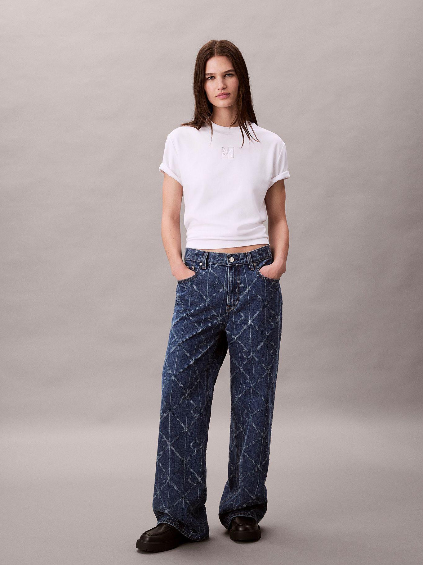 Polera Interlock Con Emblema CK Blanco Calvin Klein-1