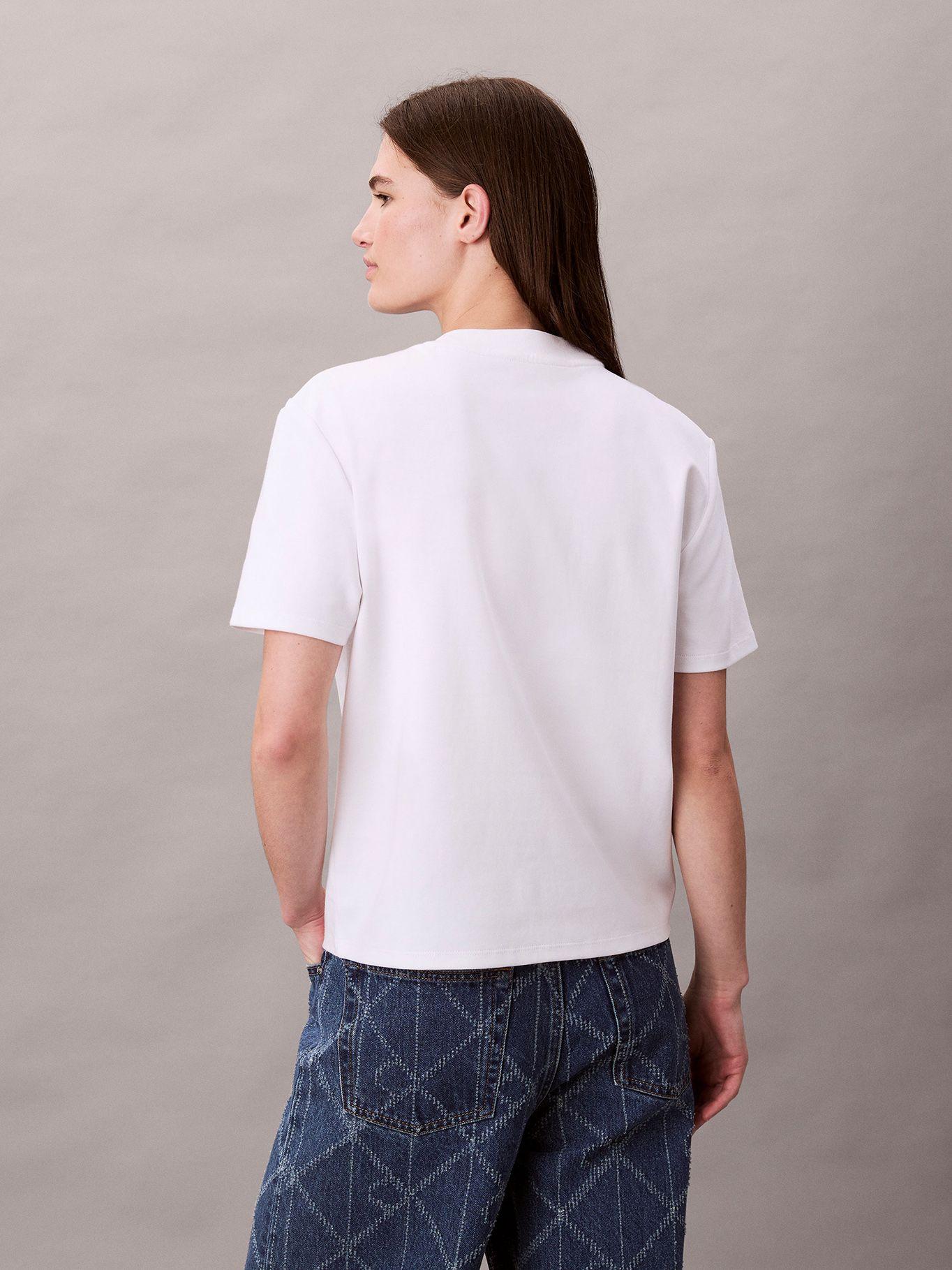 Polera Interlock Con Emblema CK Blanco Calvin Klein-2