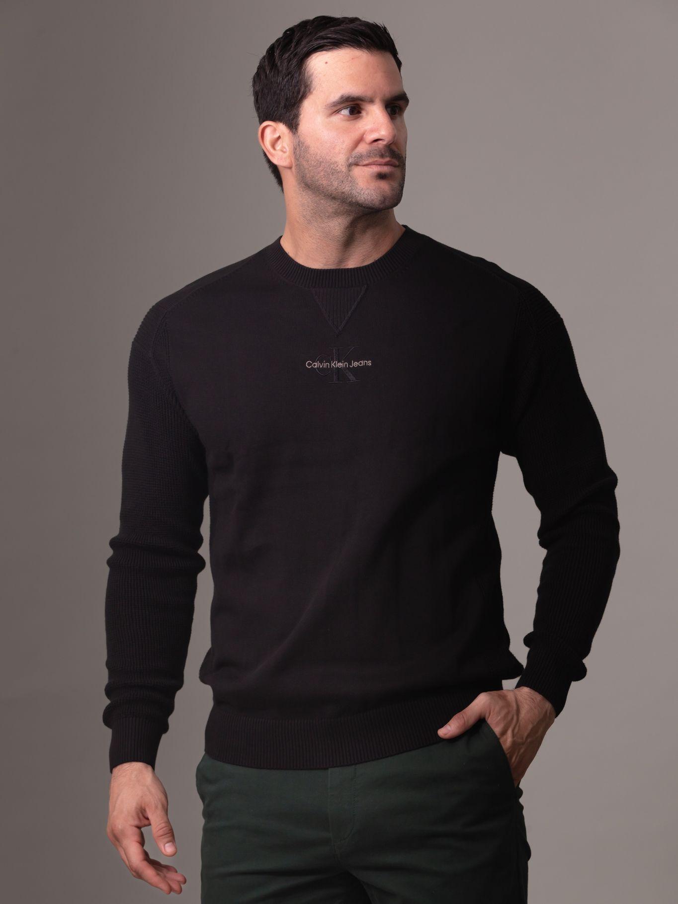 Sweater Monologo Sweater Negro Calvin Klein-0