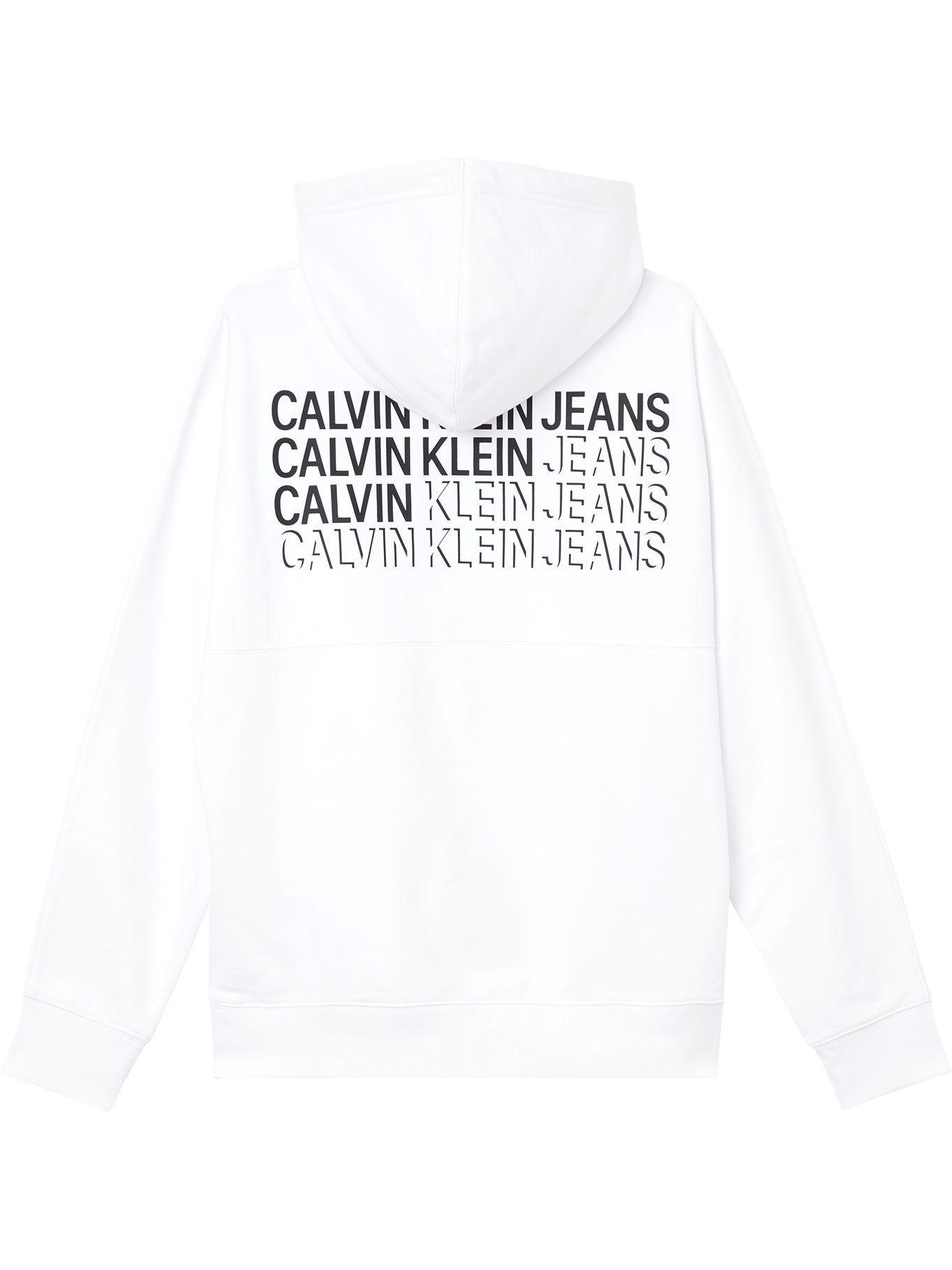 Hoodie Repeat Shadow Blanco Calvin Klein-1