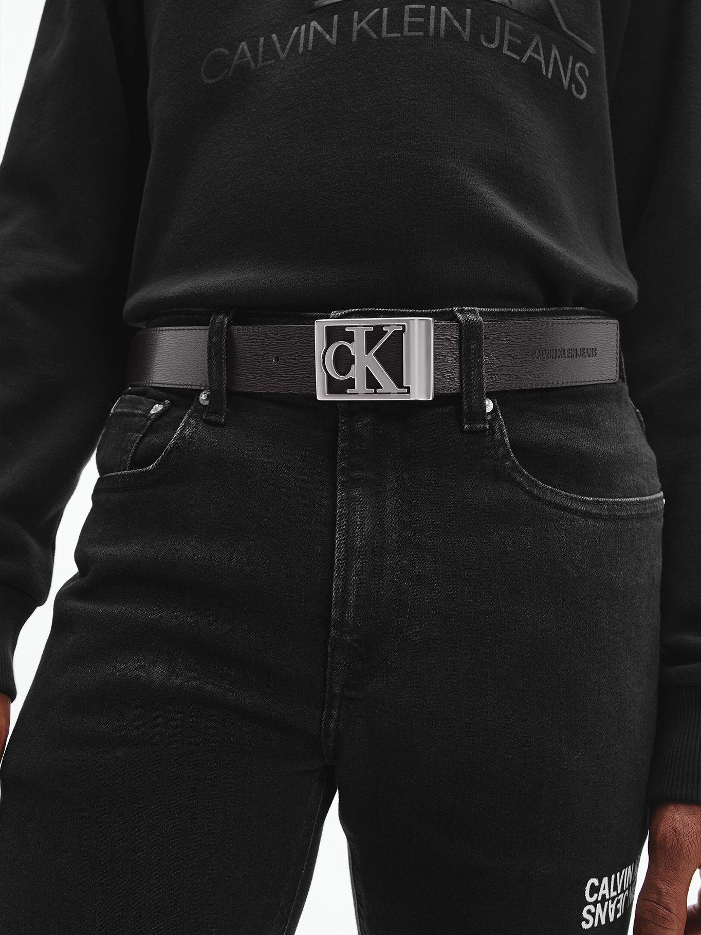 Cinturón Plaque Square 35Mm Negro Calvin Klein-1