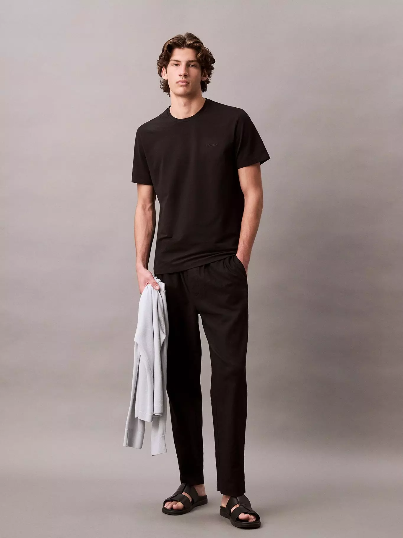 Polera con Logo Tonal Negro Calvin Klein-1