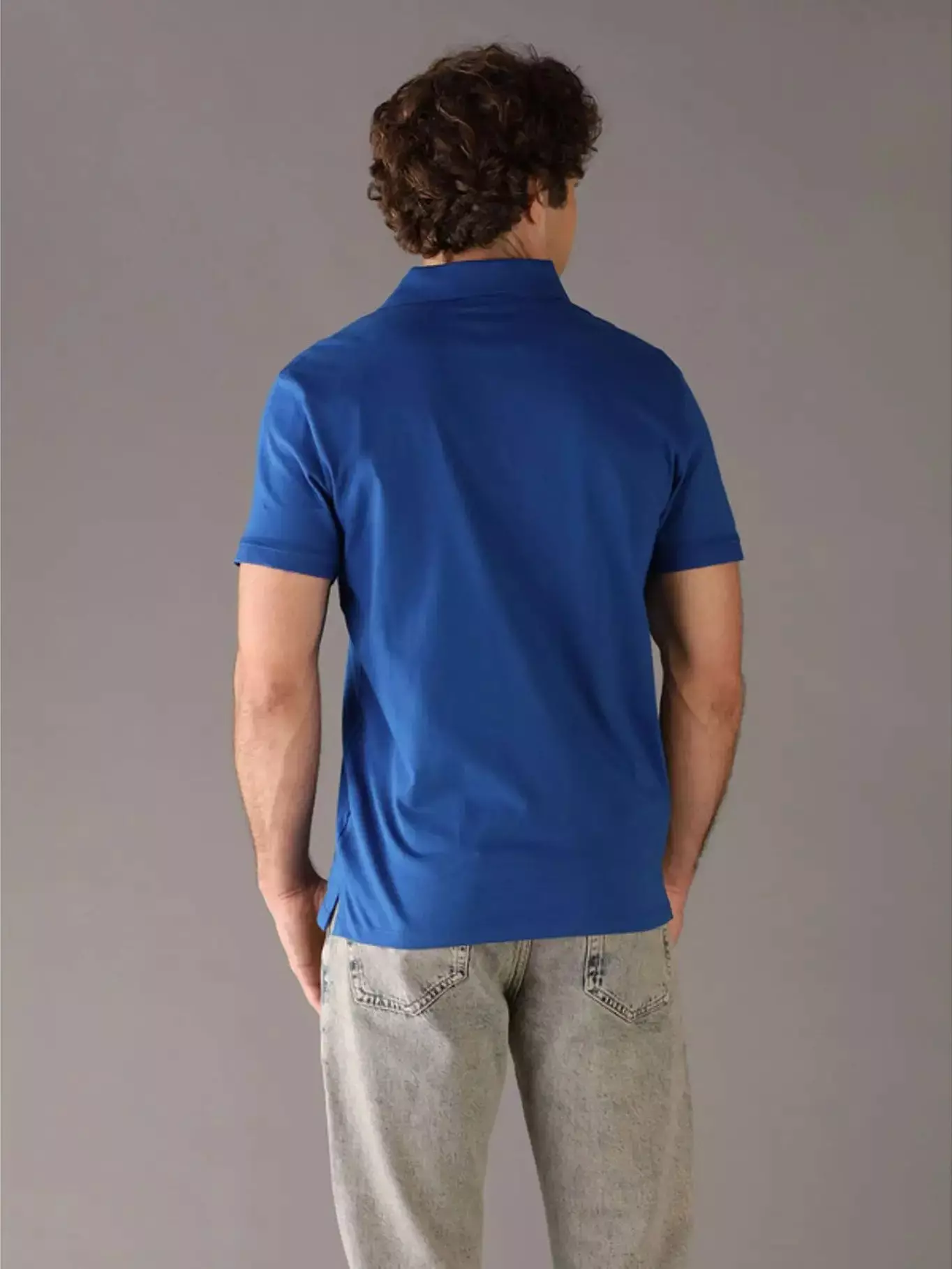 Polo Clásico de Monograma Bordado Azul Calvin Klein-2