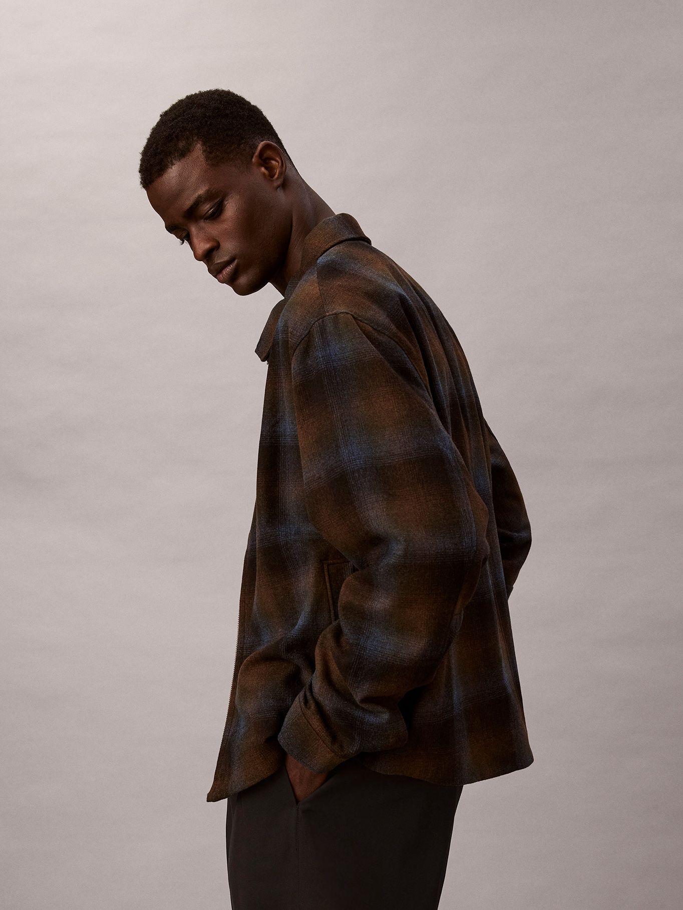 Chaqueta de Lana Cierre de Cremallera Cafe Calvin Klein-3