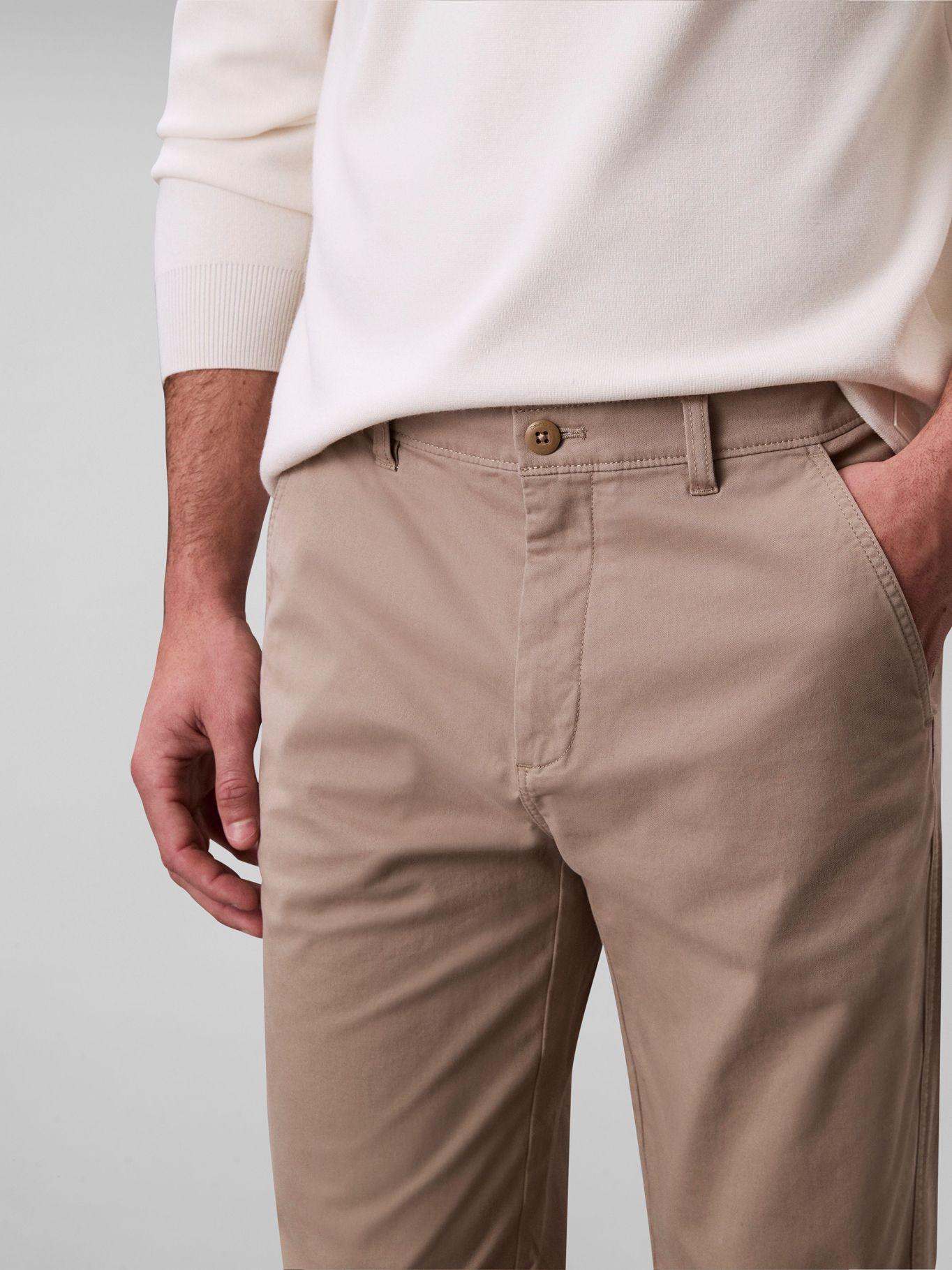 Pantalón Chino Slim de Signature Beige Calvin Klein-3