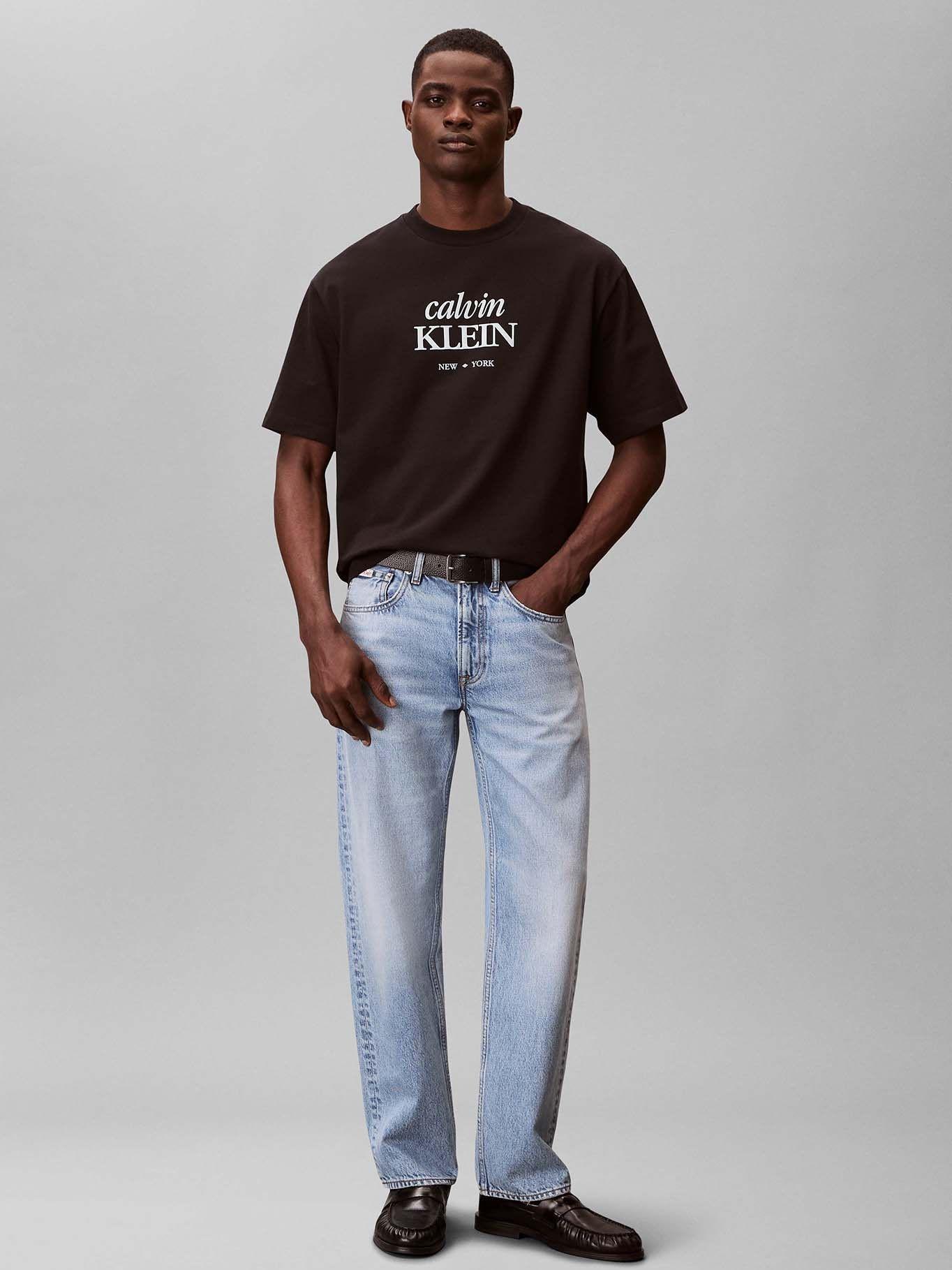 Polera con Logo Estampado Negro Calvin Klein-1