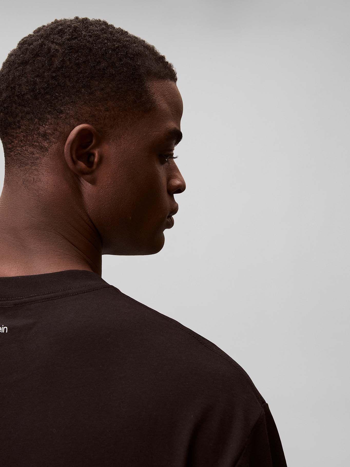 Polera con Logo Estampado Negro Calvin Klein-4