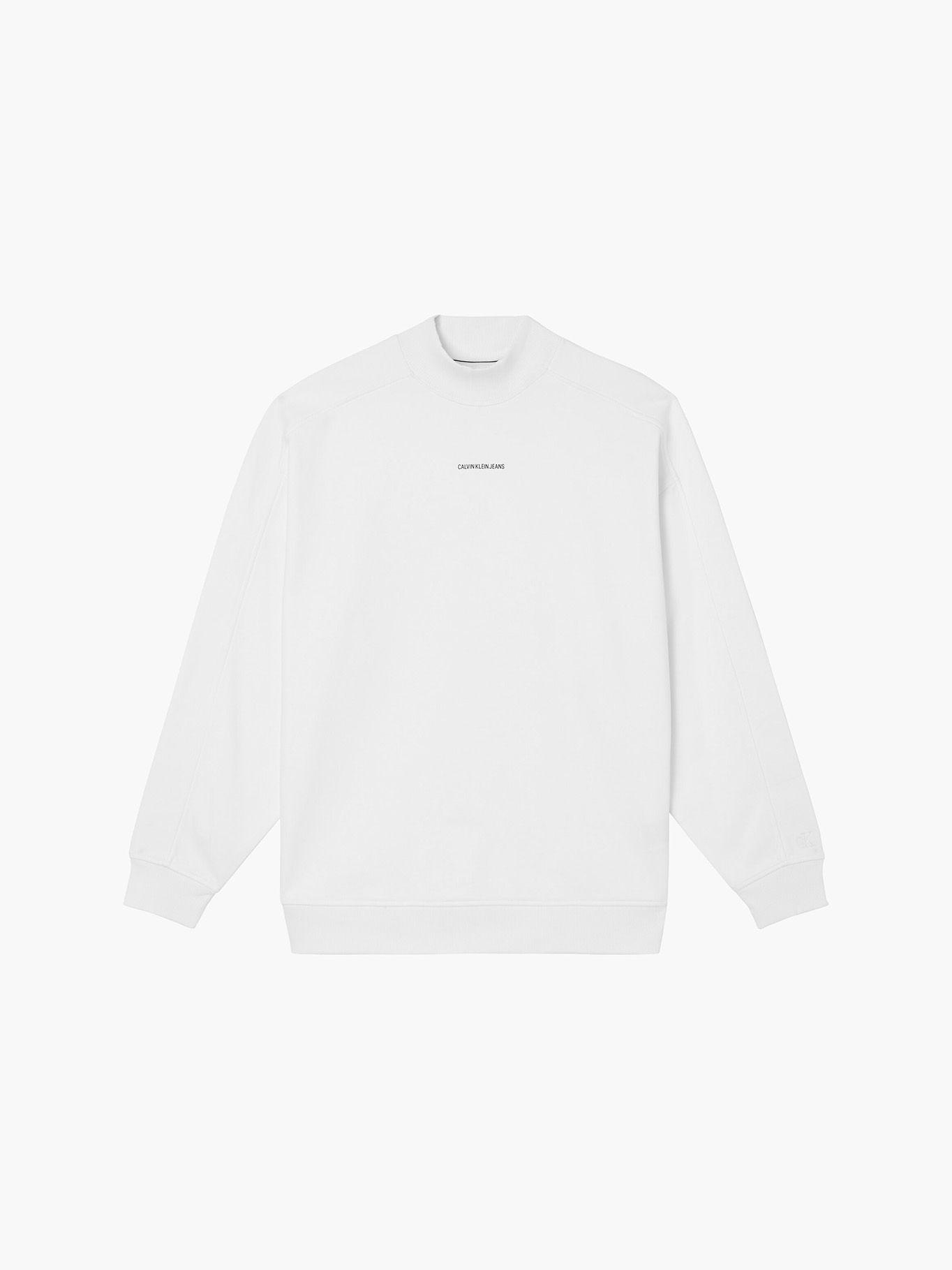 Polerón Micro Branding Blanco Calvin Klein-4