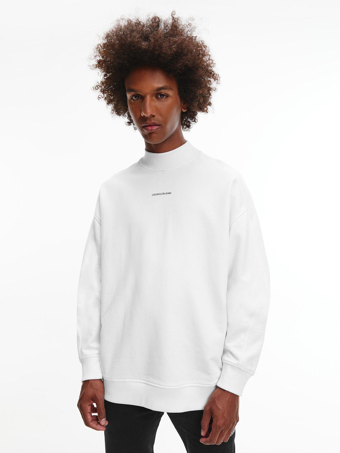 Polerón Micro Branding Blanco Calvin Klein-0
