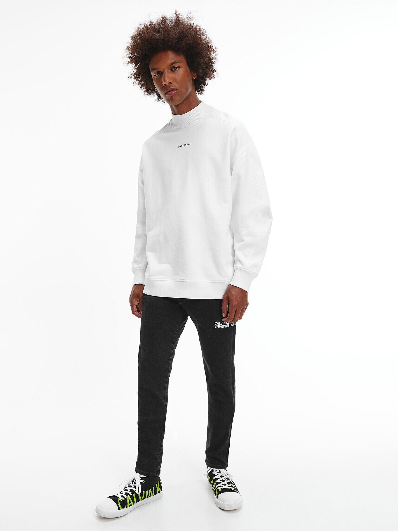 Polerón Micro Branding Blanco Calvin Klein-1