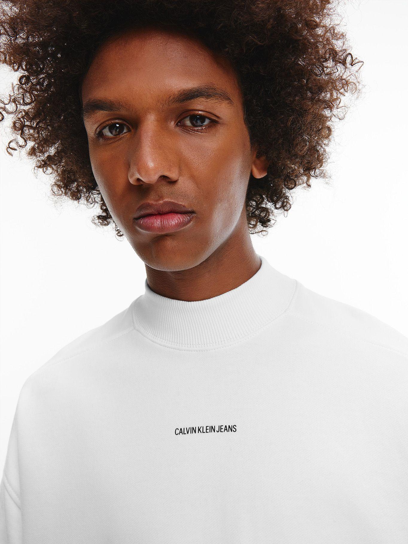 Polerón Micro Branding Blanco Calvin Klein-3
