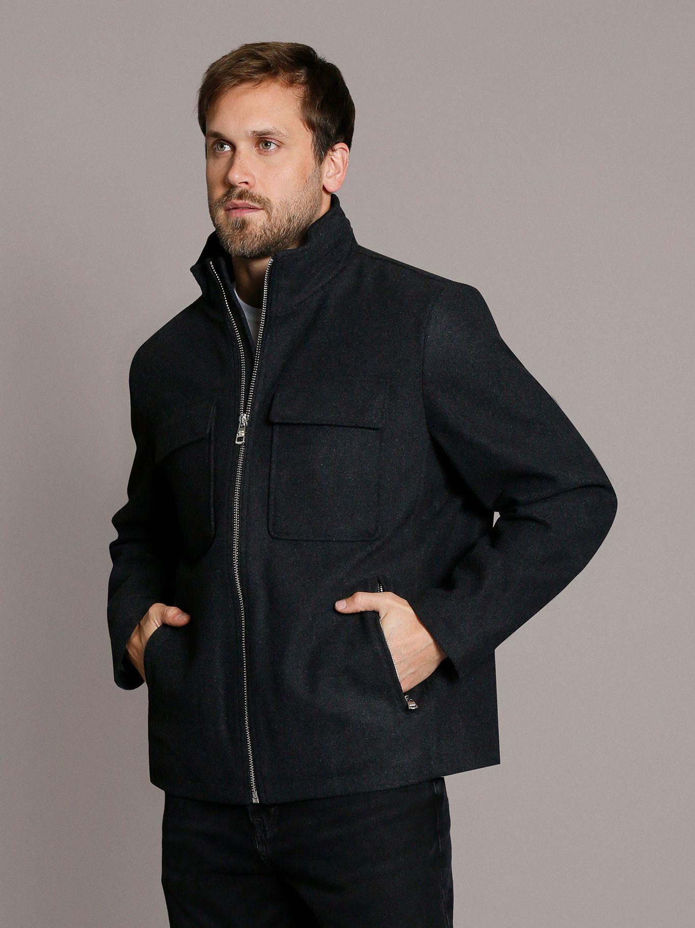 Chaqueta Four Pocket Wool Negro Calvin Klein-0