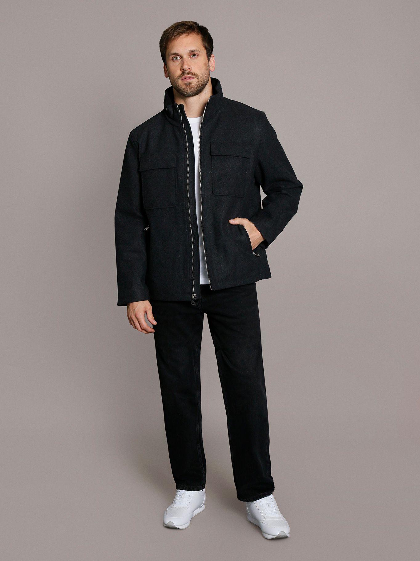 Chaqueta Four Pocket Wool Negro Calvin Klein-1