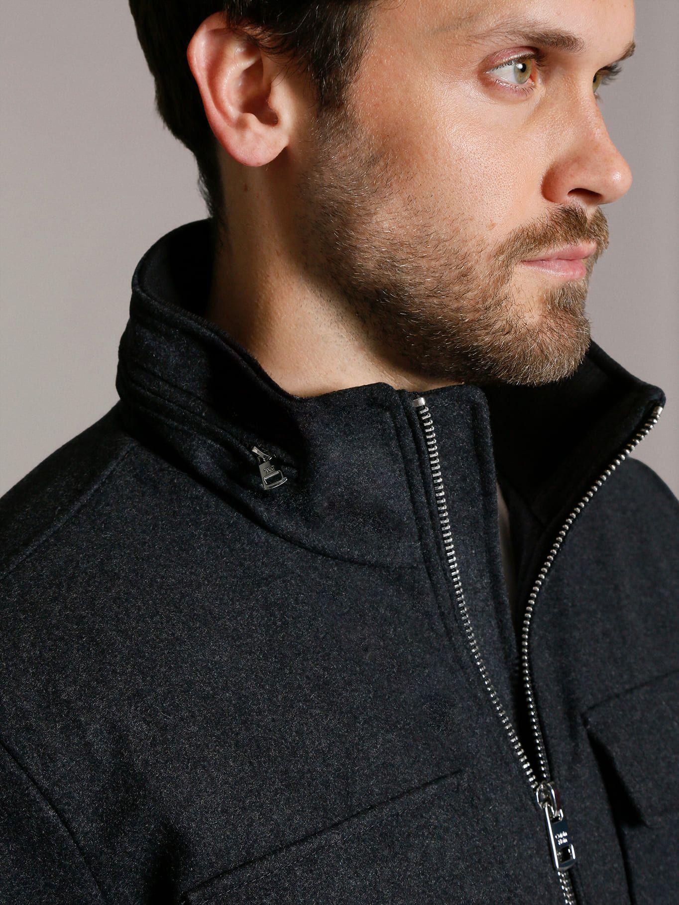 Chaqueta Four Pocket Wool Negro Calvin Klein-4