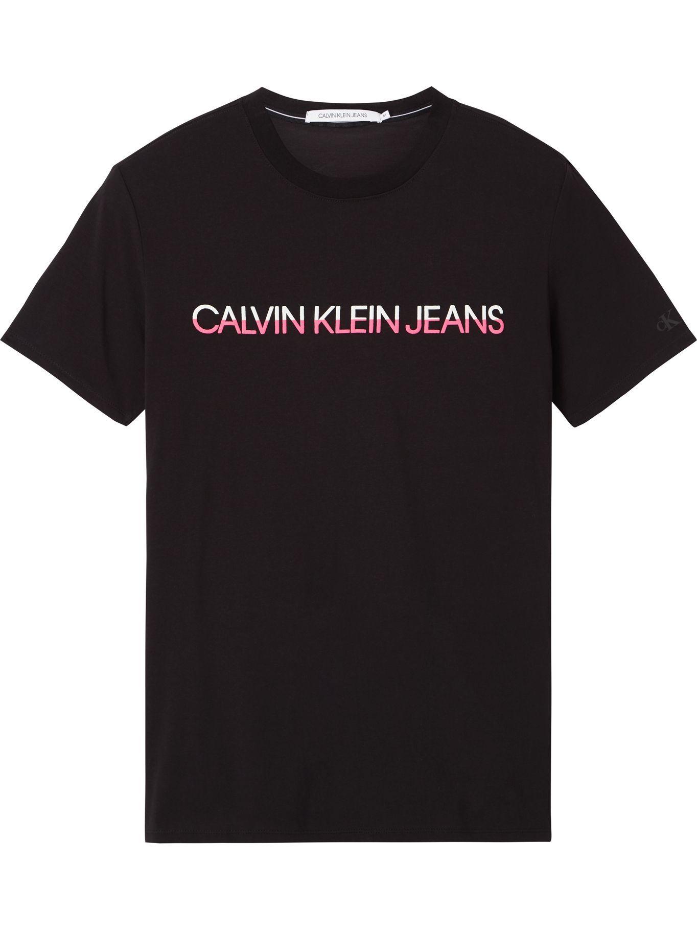 Polera Mixed Technique Negro Calvin Klein-0