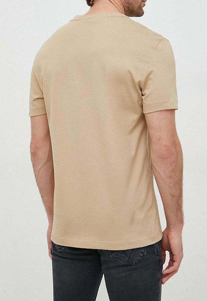 Camiseta con logo Beige Calvin Klein K10K110793-PF2-1