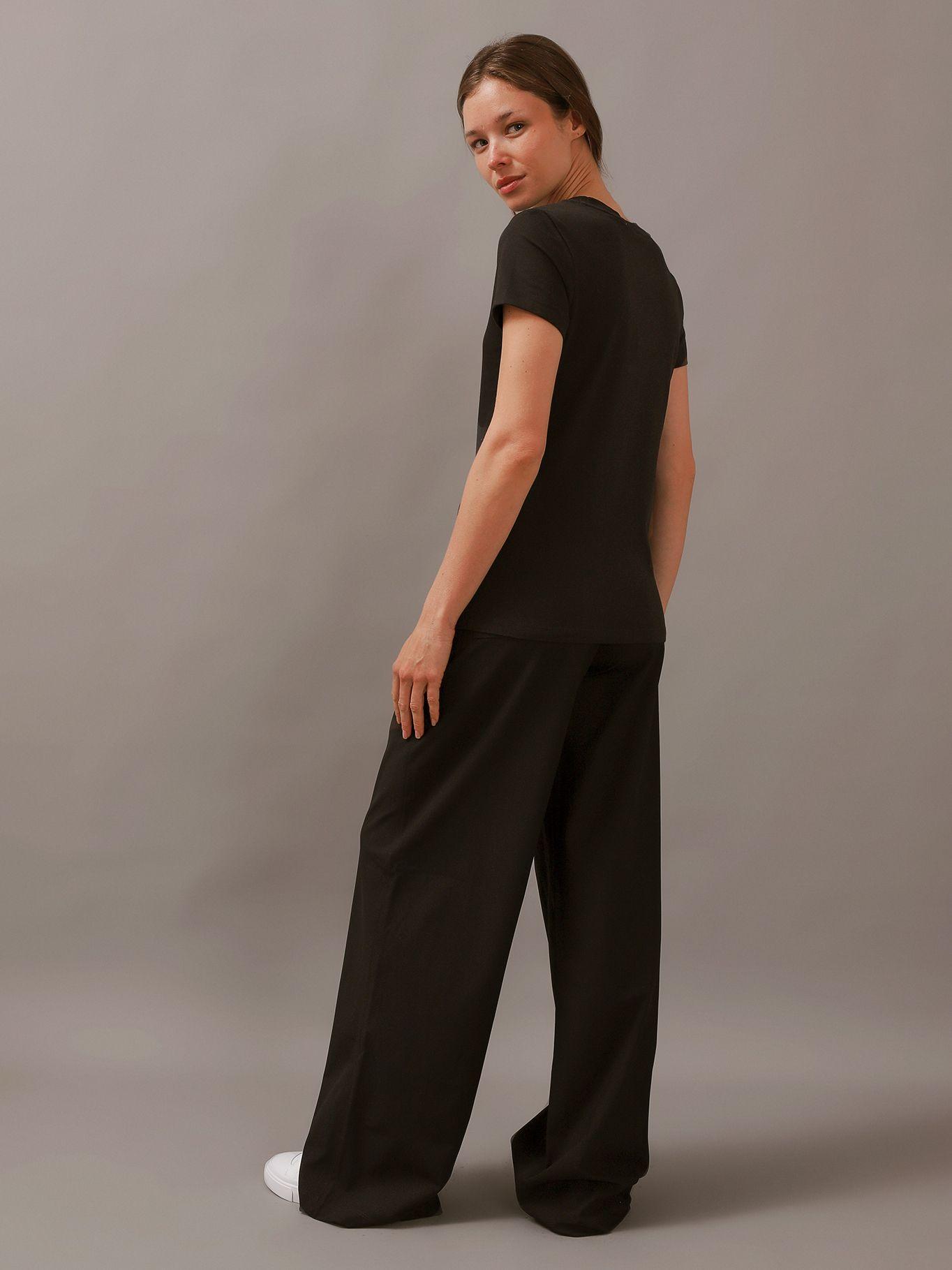 Polera Burn Out Ck Slim Negro Calvin Klein-2