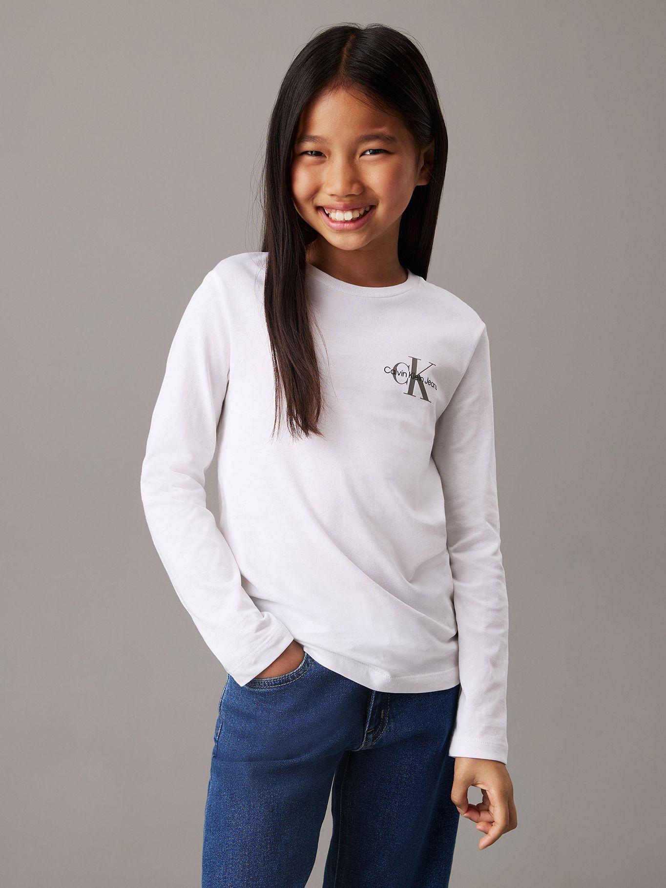 Polera Niño Chest Monologo Blanco Calvin Klein-1