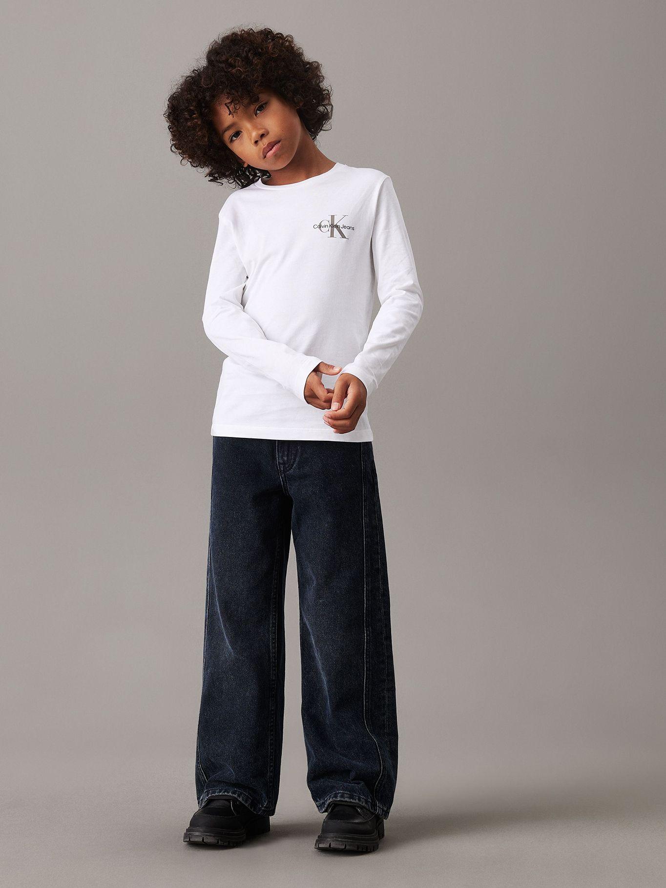 Polera Niño Chest Monologo Blanco Calvin Klein-2