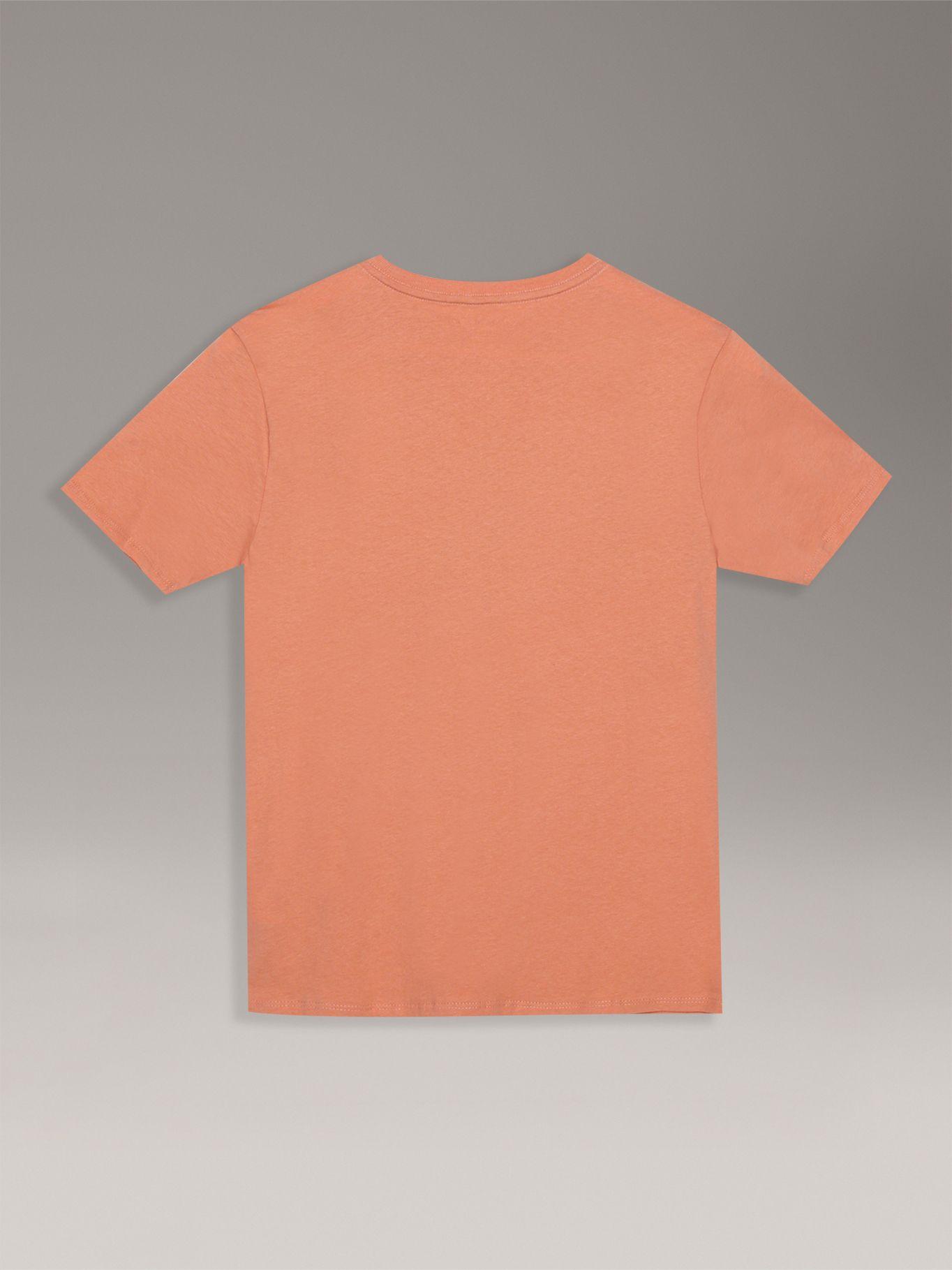 Polera Classic Monograma Para Niño Naranja Calvin Klein-1