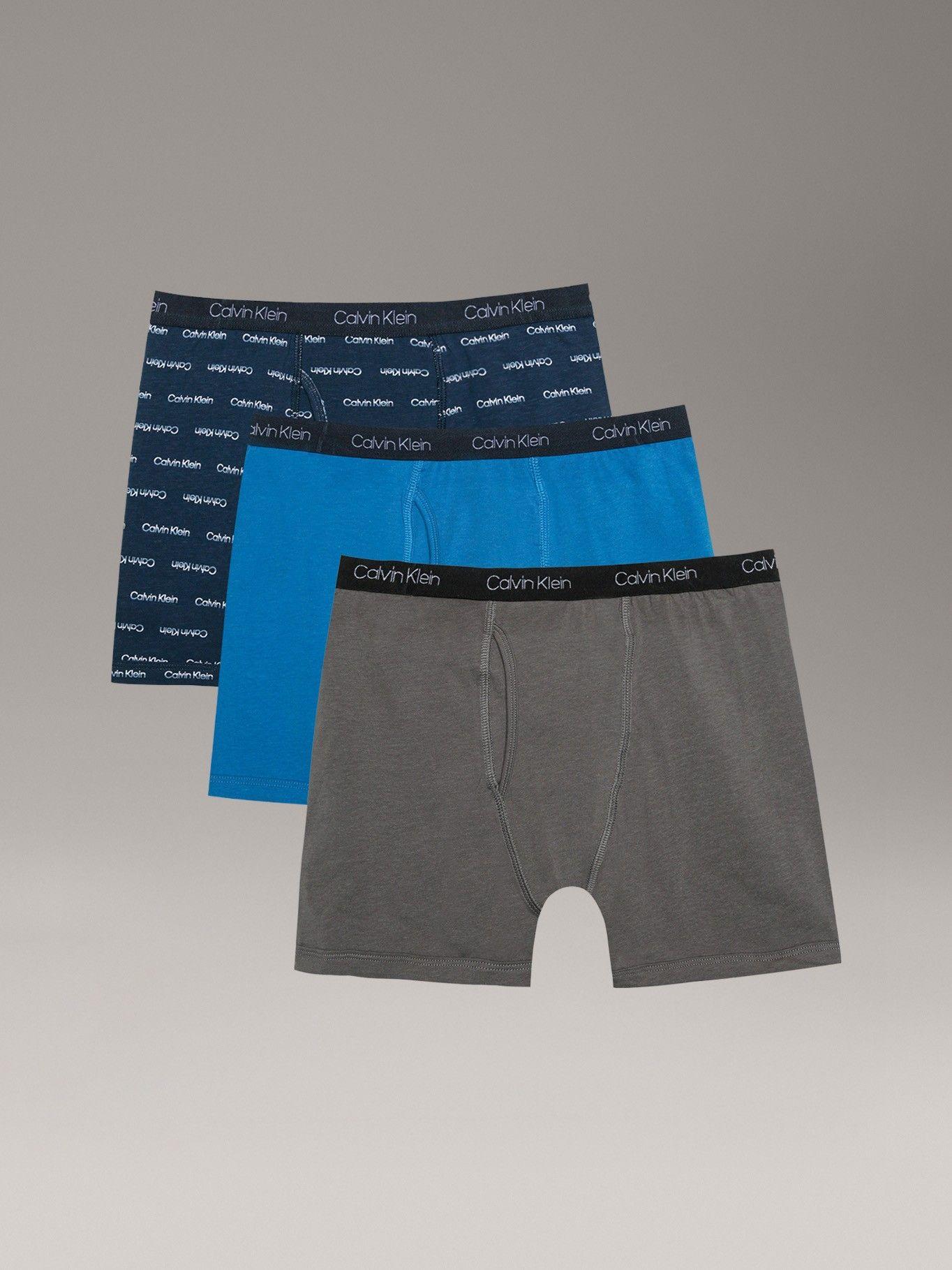 Pack 3 Boxérs Brief Stretch Azul Niño Calvin Klein-0