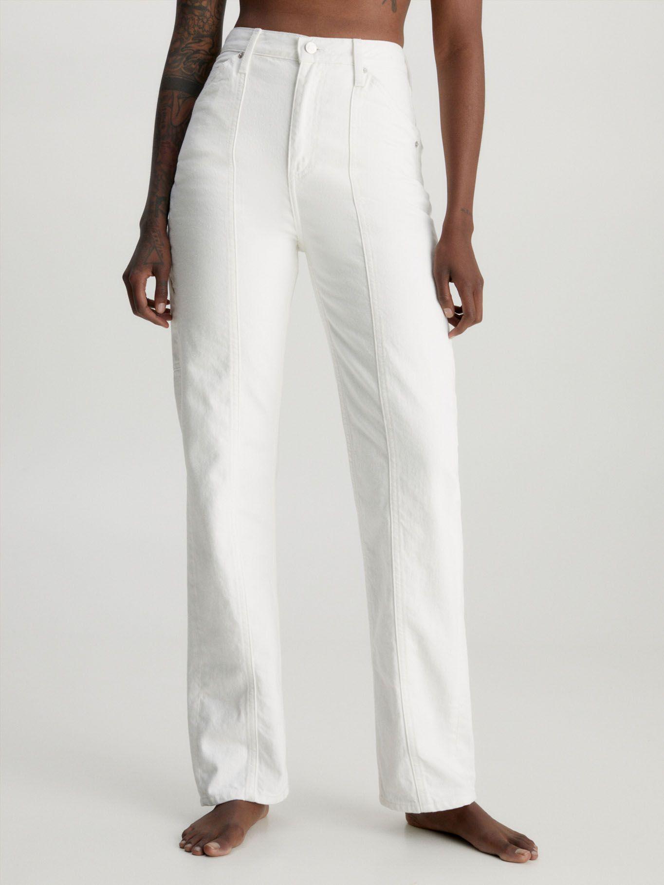 Jeans High Rise Straight Carpenter Blanco Calvin Klein-0