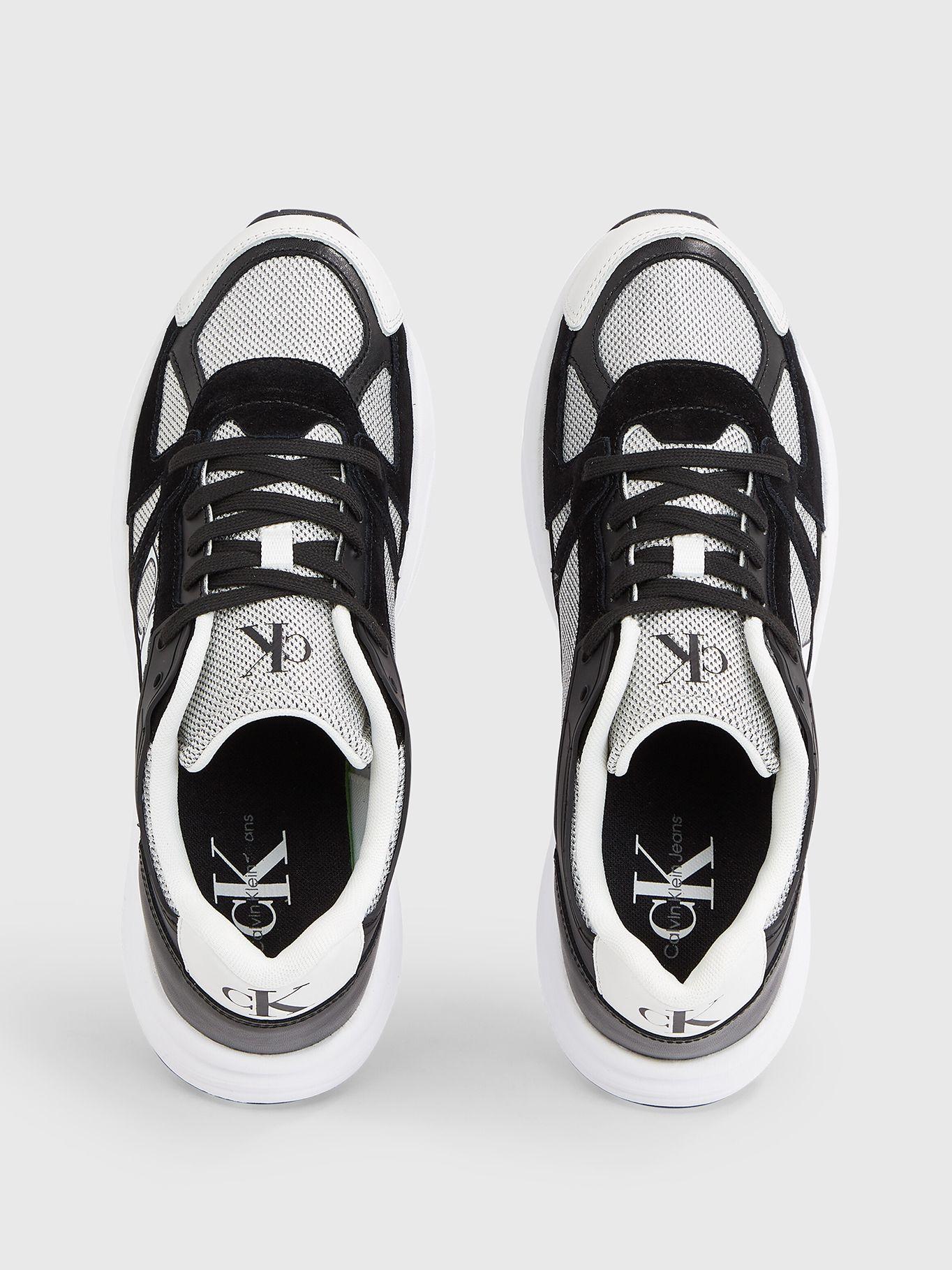 Zapatilla Retro Tennis Laceup Mix Negro Calvin Klein-2