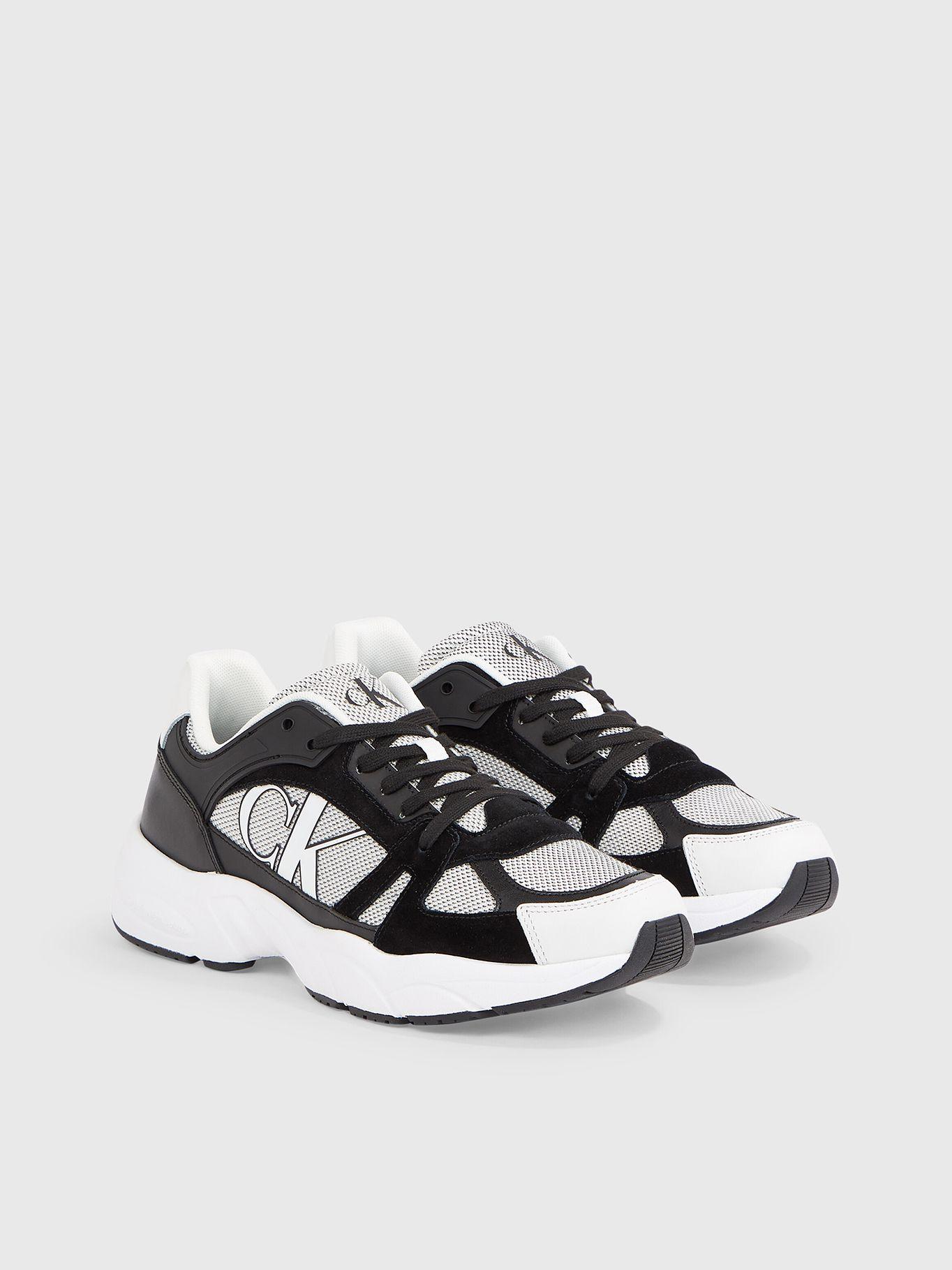 Zapatilla Retro Tennis Laceup Mix Negro Calvin Klein-0
