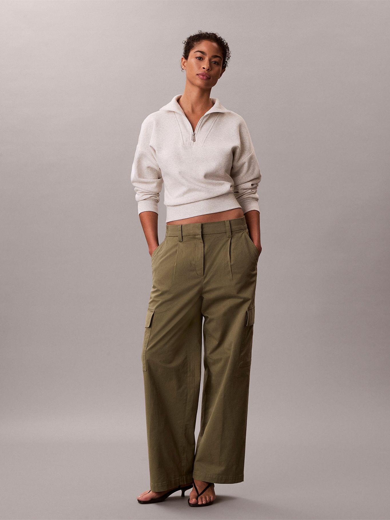 Pantalón Cargo con Cintura Elástica Verde Calvin Klein-0