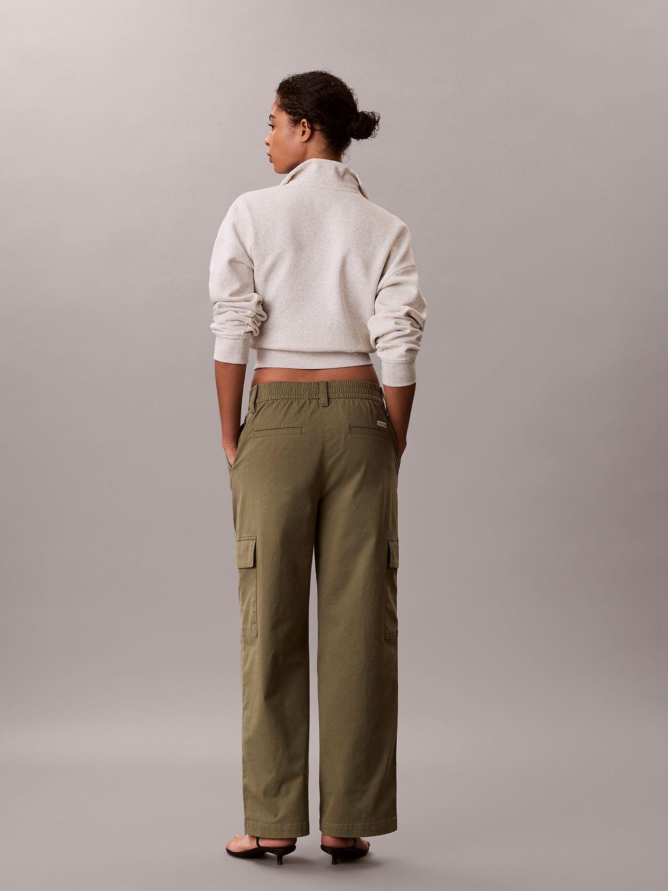 Pantalón Cargo con Cintura Elástica Verde Calvin Klein-2