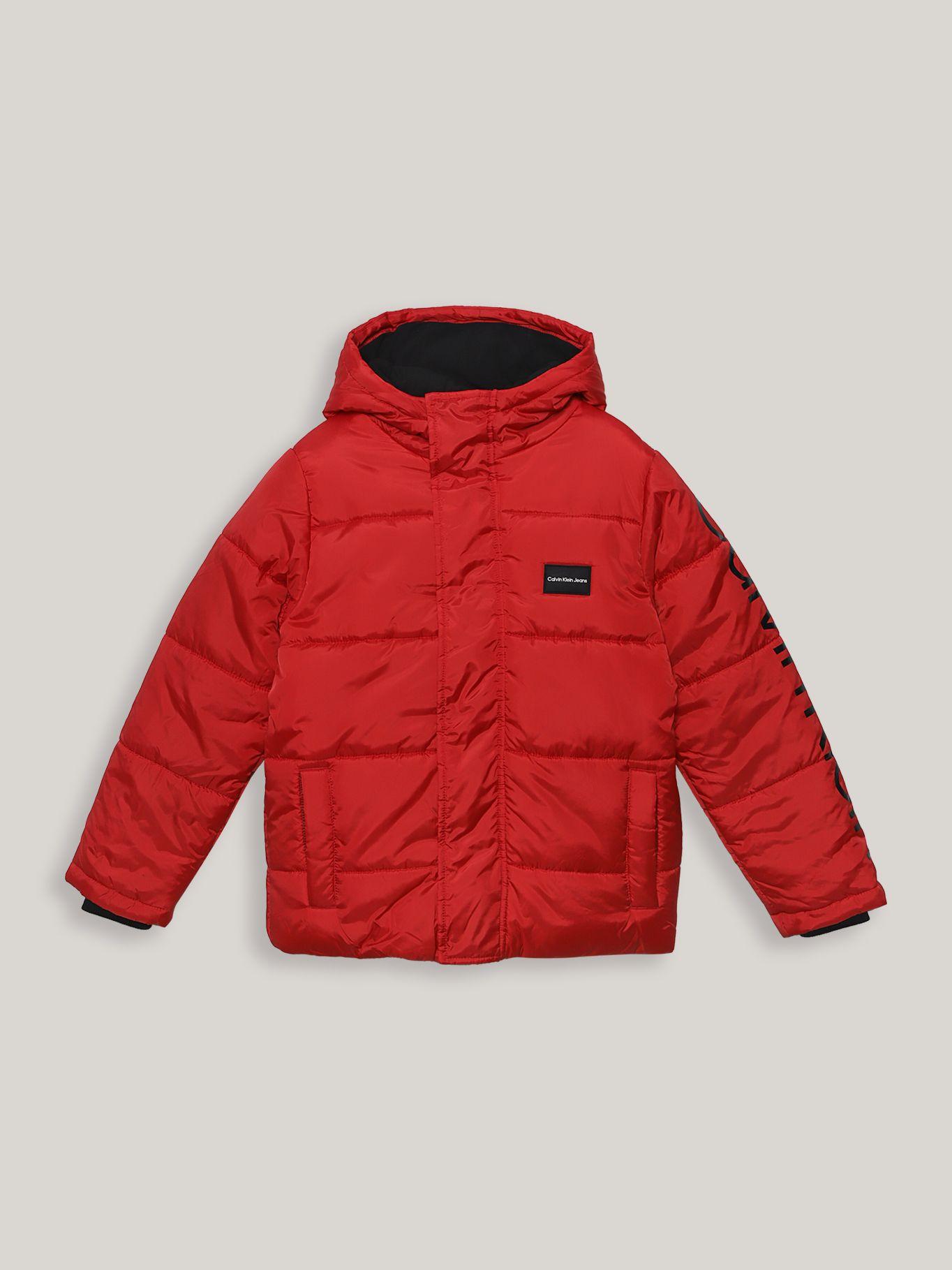 Parka Niño Bubble Rojo Calvin Klein-0