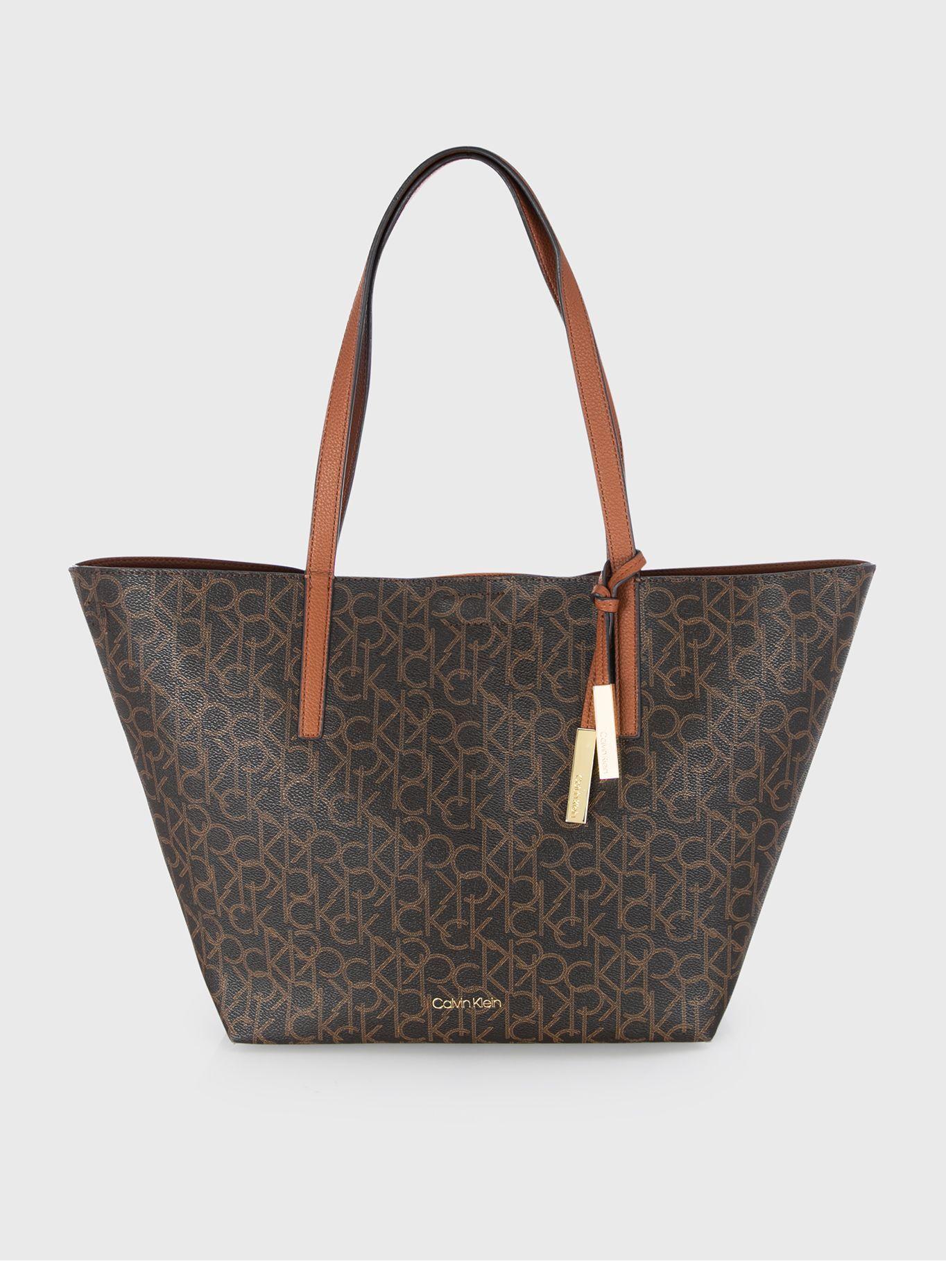 Cartera Tote Rachel Café Calvin Klein-1