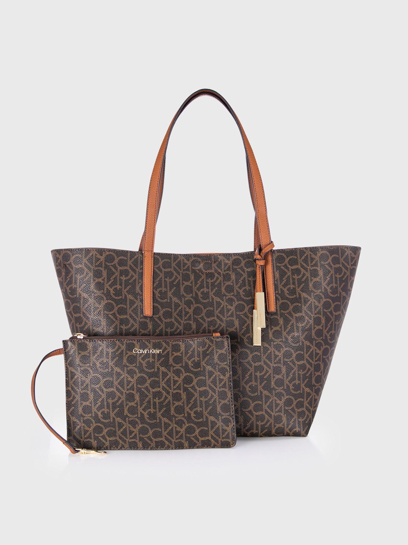 Cartera Tote Rachel Café Calvin Klein-0