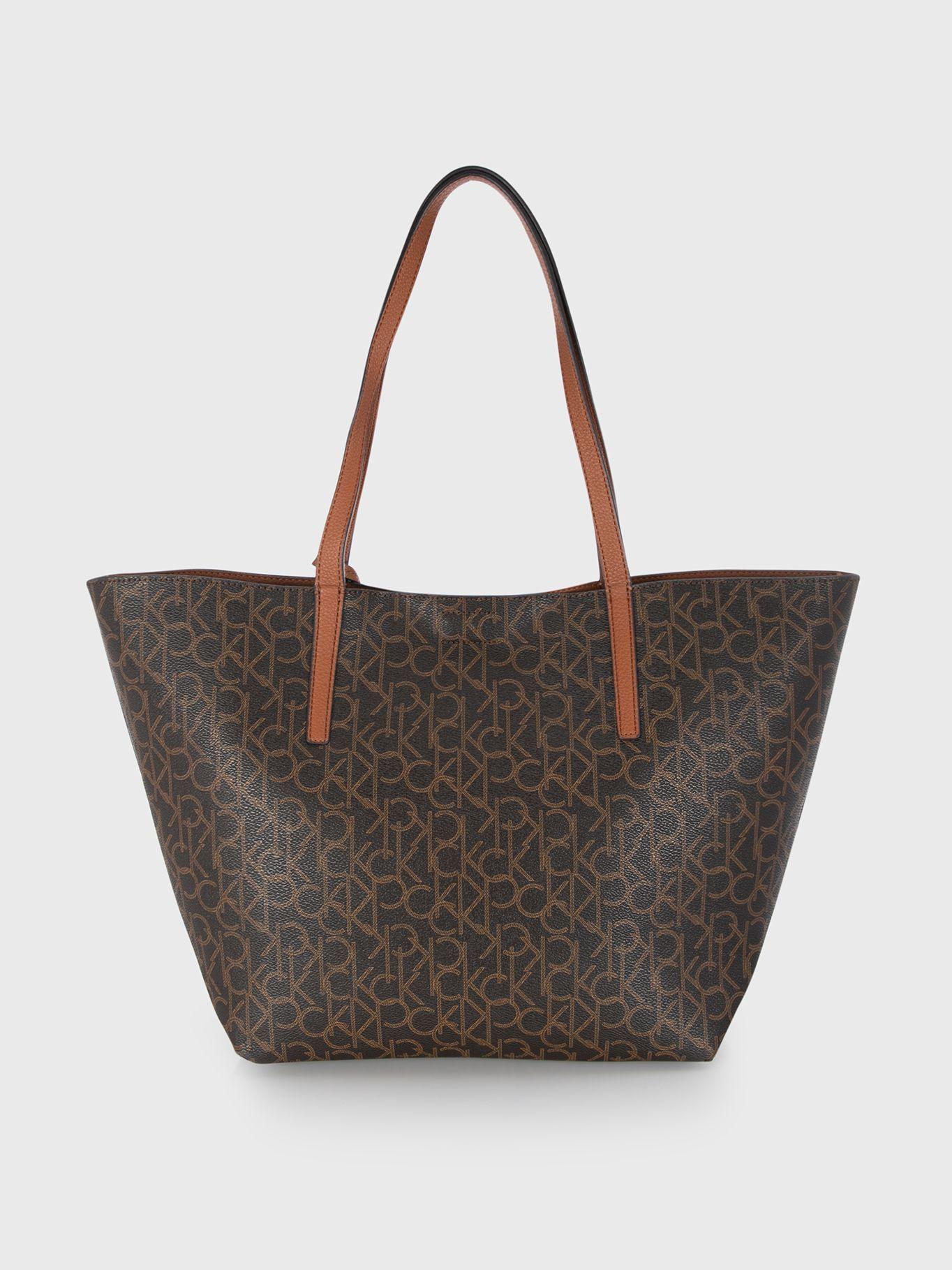 Cartera Tote Rachel Café Calvin Klein-2