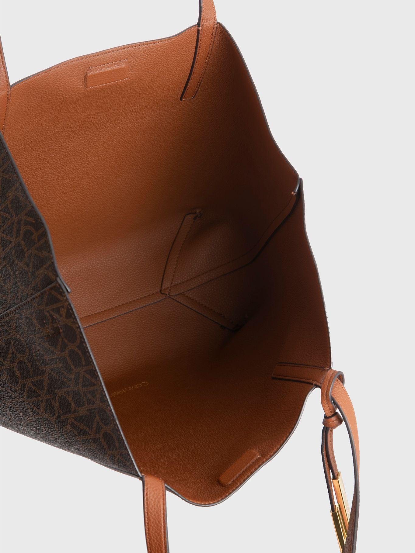 Cartera Tote Rachel Café Calvin Klein-4