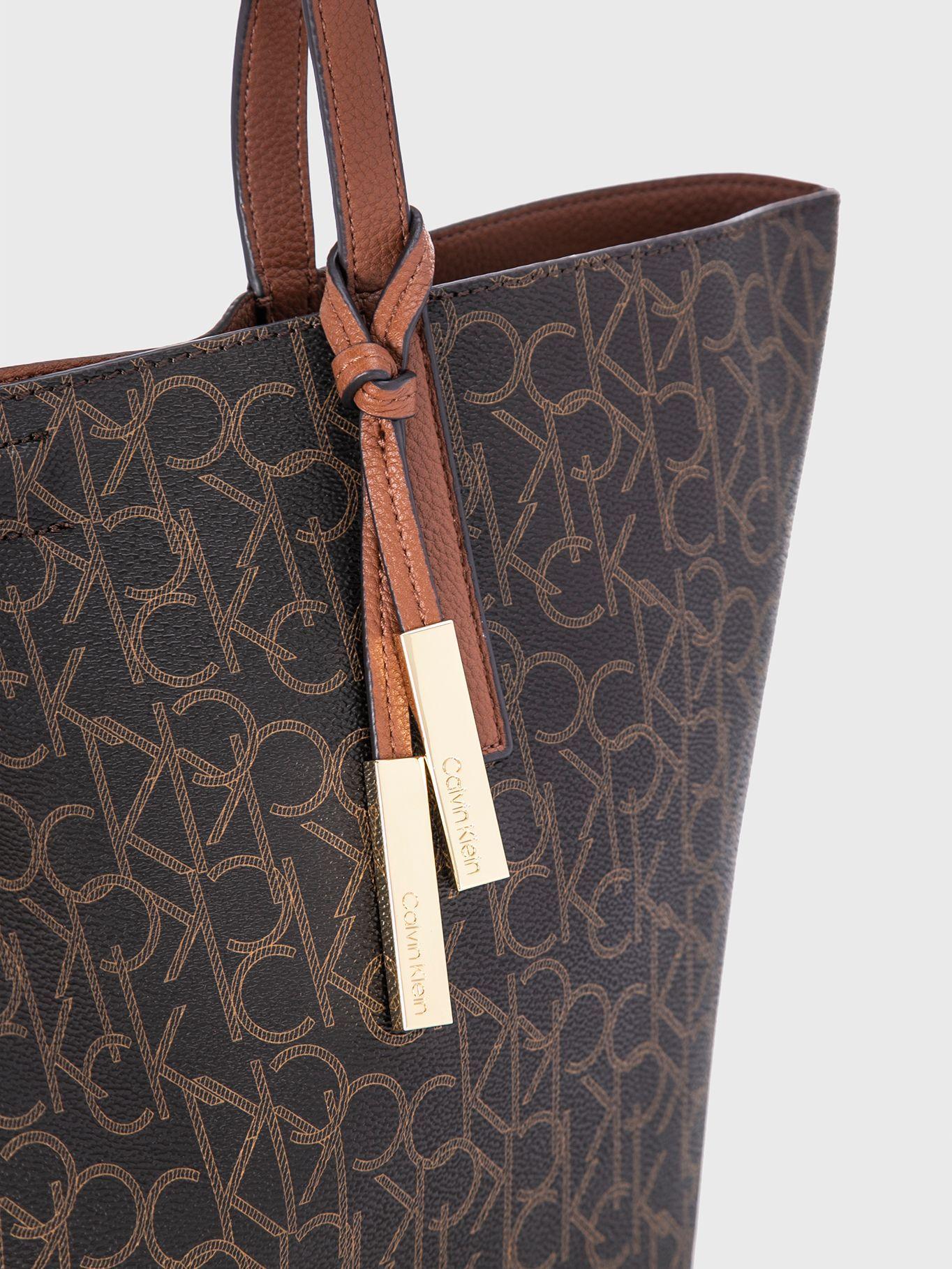 Cartera Tote Rachel Café Calvin Klein-3