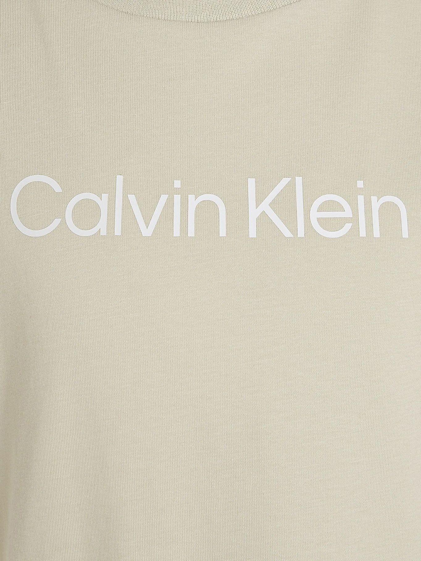 Polera Niño Logo Beige Calvin Klein-3