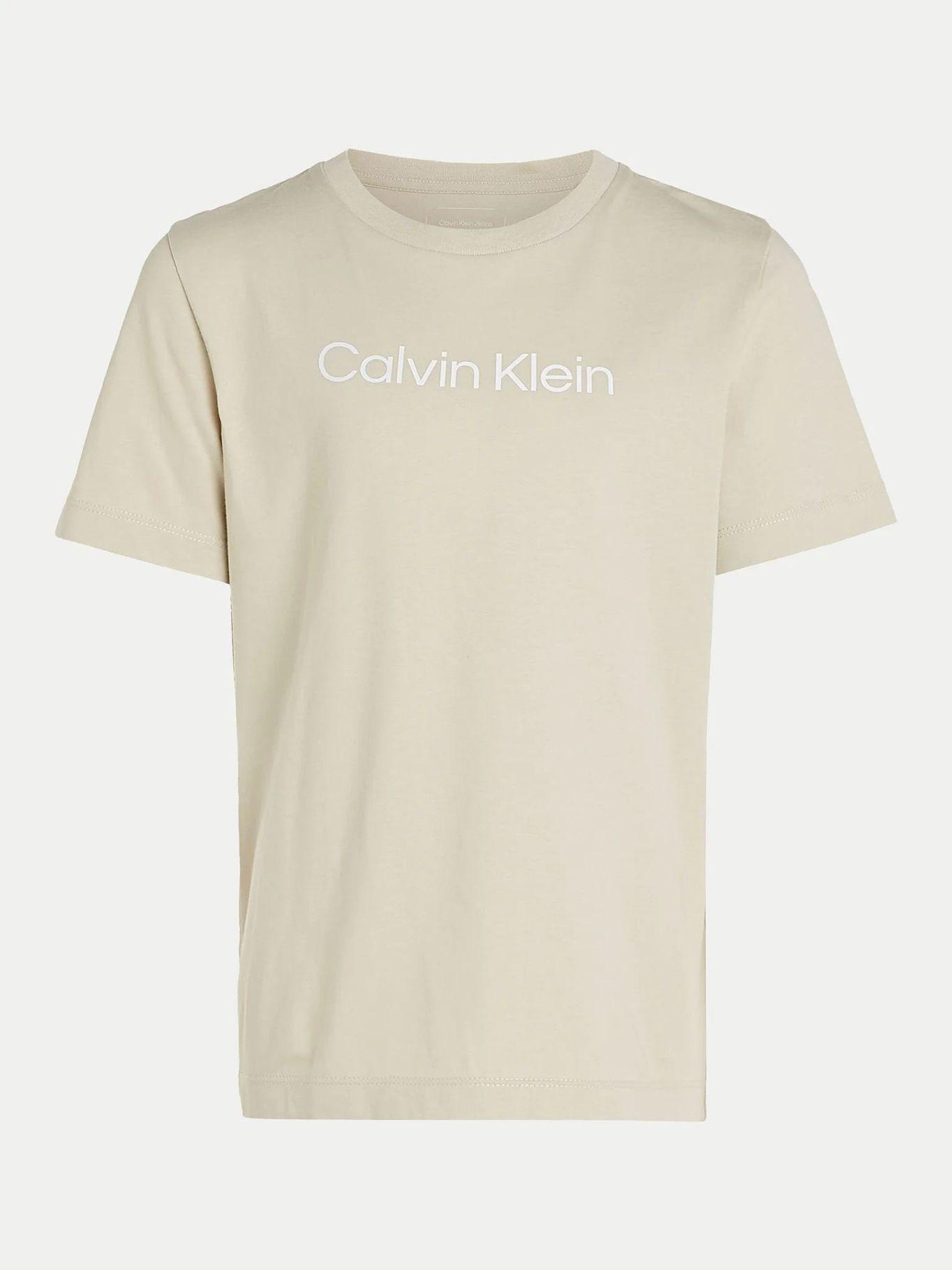 Polera Niño Logo Beige Calvin Klein-4