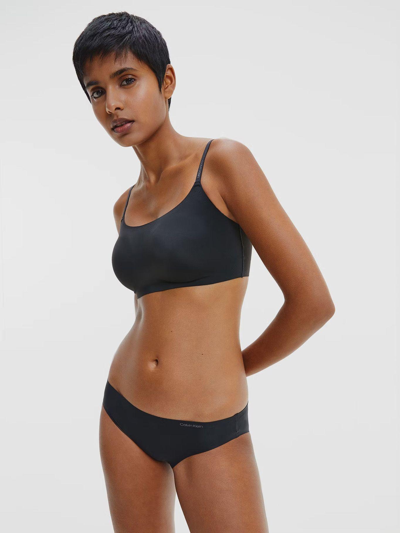 Bralette Lined Invisible Comfort Negro Calvin Klein-0