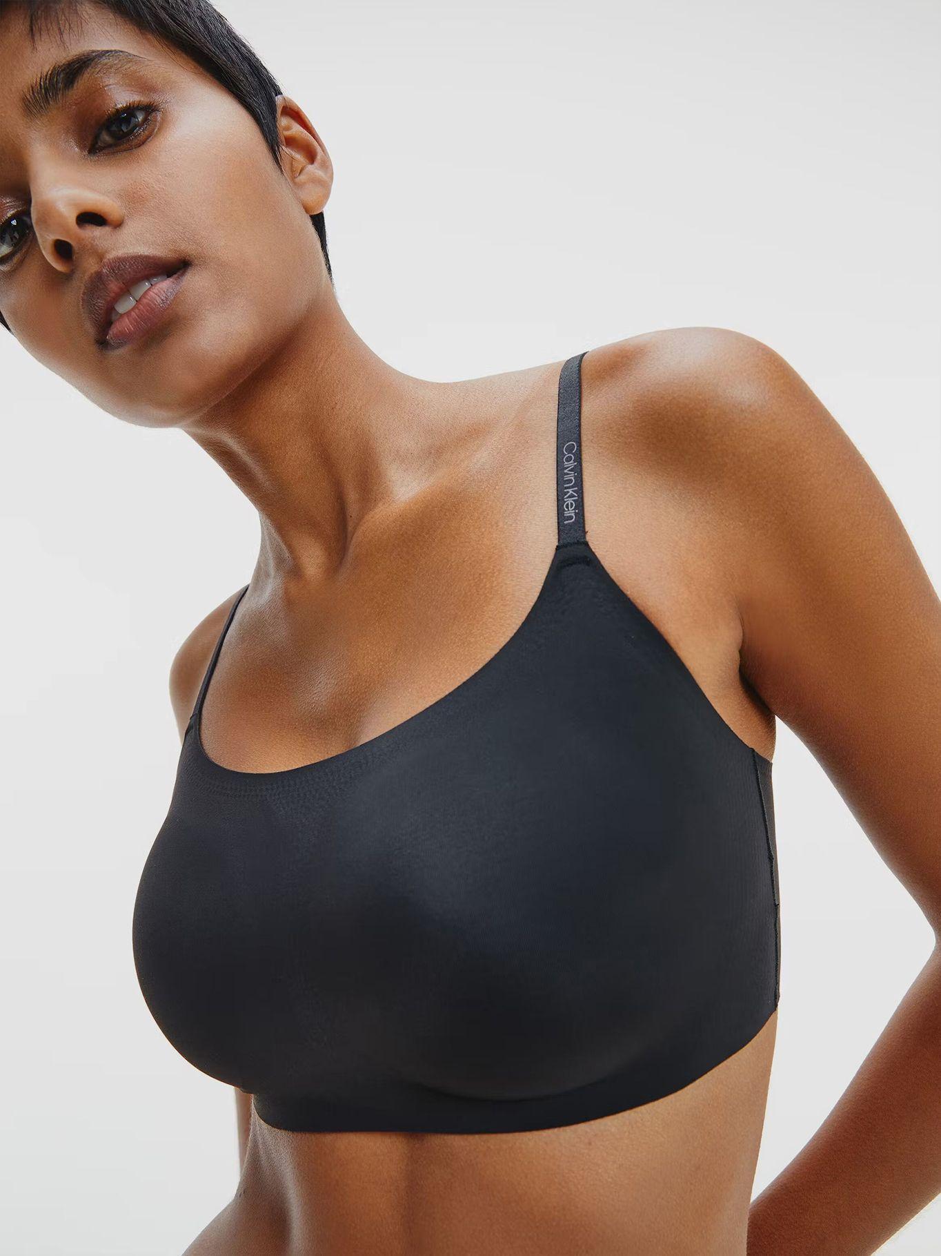 Bralette Lined Invisible Comfort Negro Calvin Klein-2