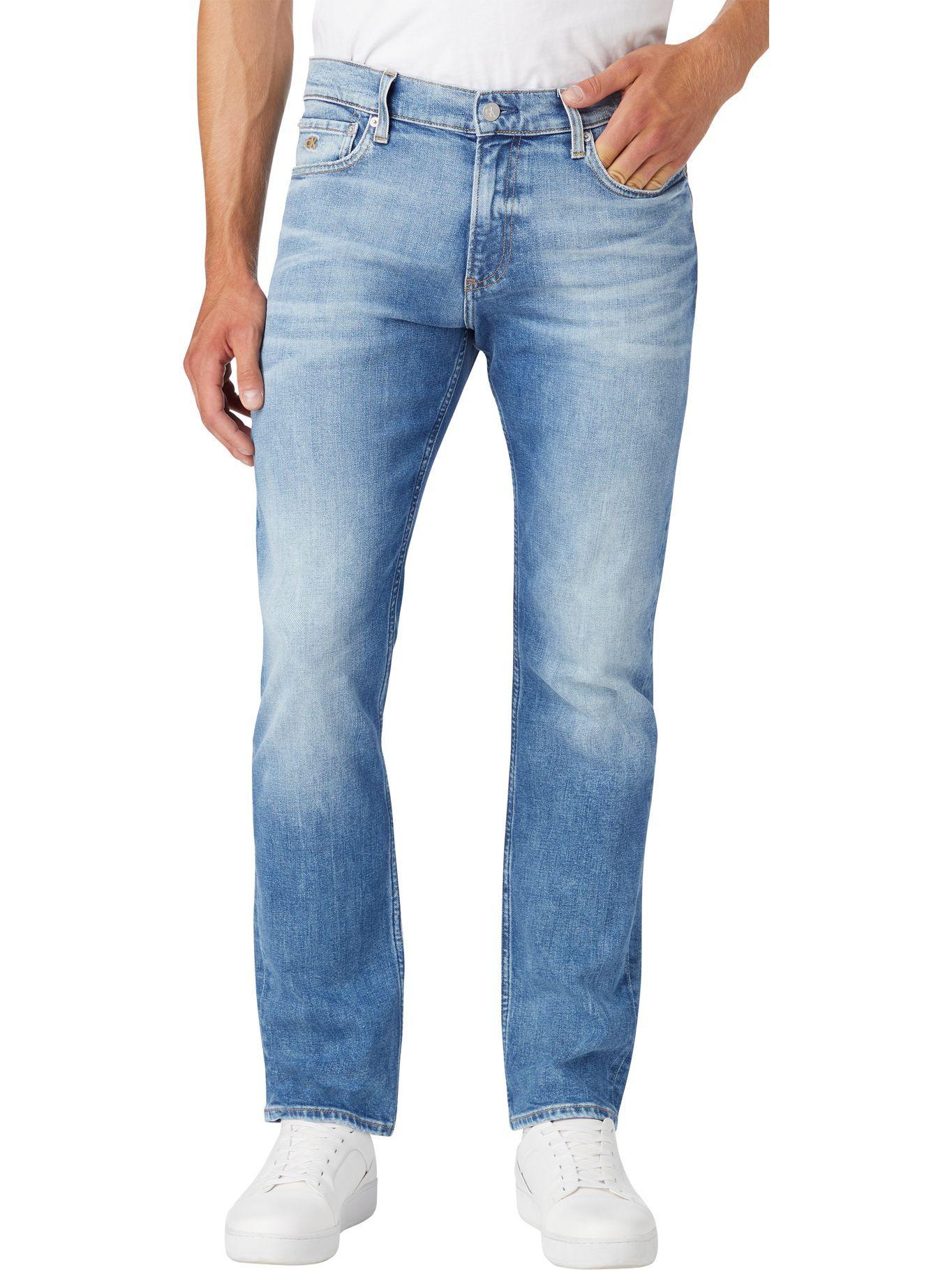 Jeans Straight Azul 1A4 Calvin Klein-0