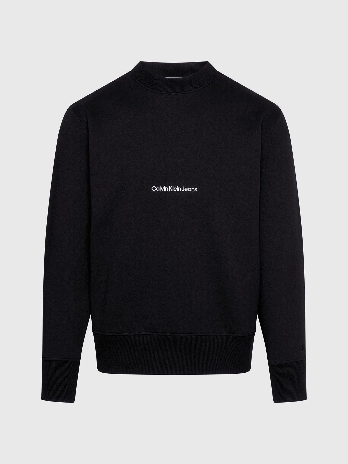 Polerón Institutional Crew Neck Negro Calvin Klein-4