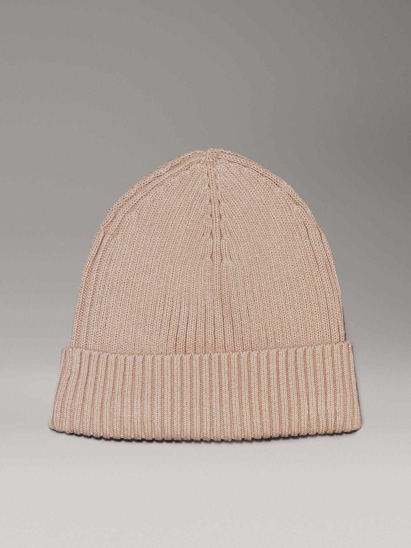 Gorro Classic Cotton Beige Calvin Klein-4