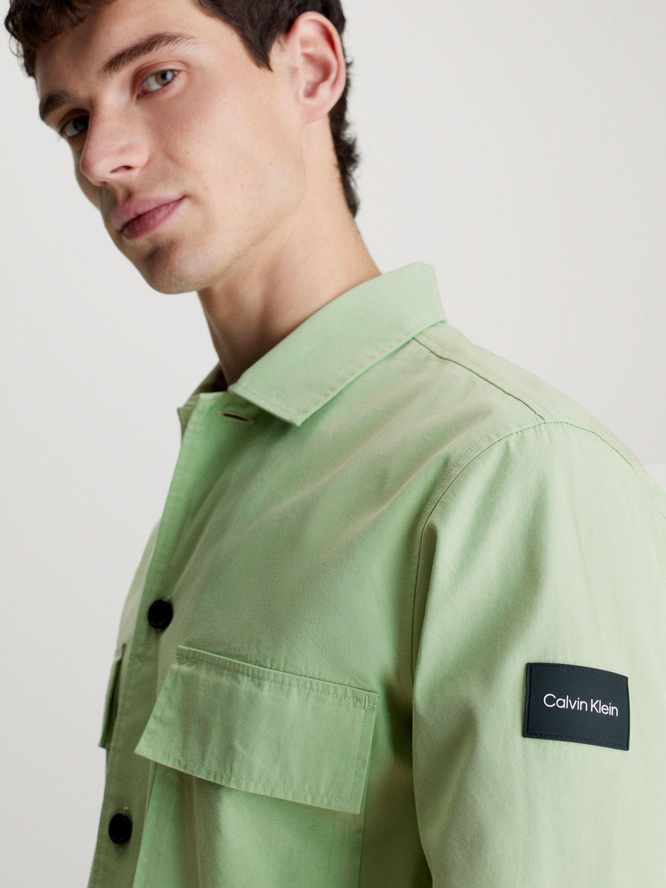 Camisa Cotton Nylon Overshirt Verde Calvin Klein-3