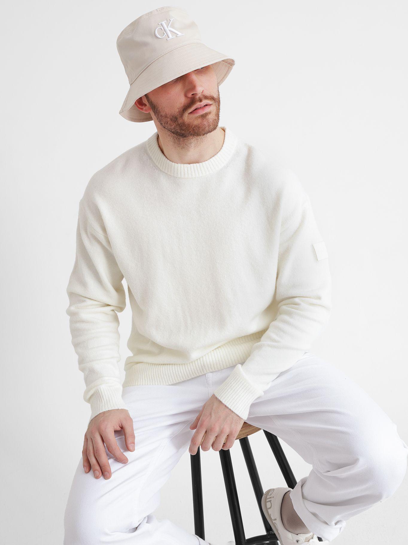 Suéter Lycra Blend Comfort Blanco YAT Calvin Klein-2