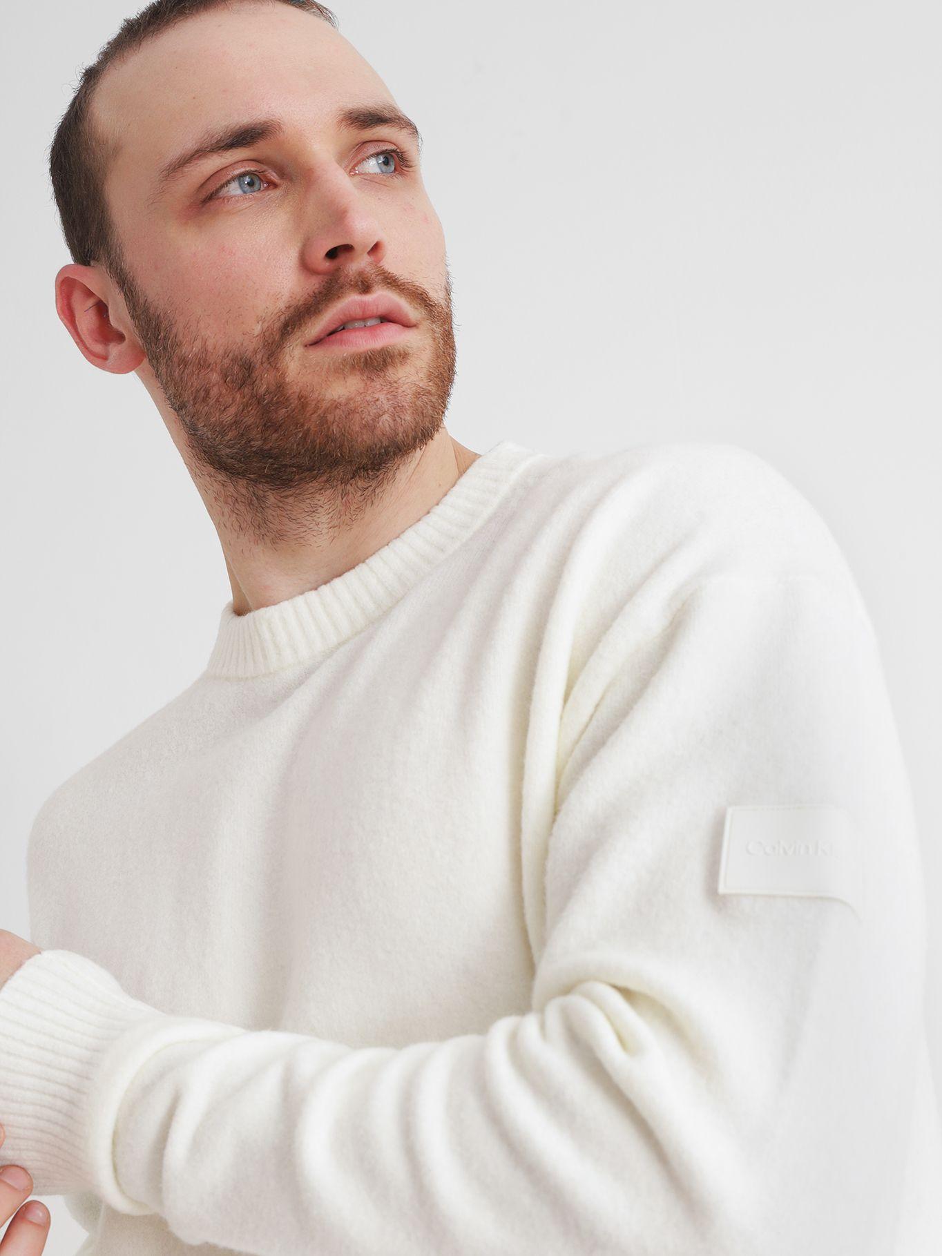 Suéter Lycra Blend Comfort Blanco YAT Calvin Klein-4