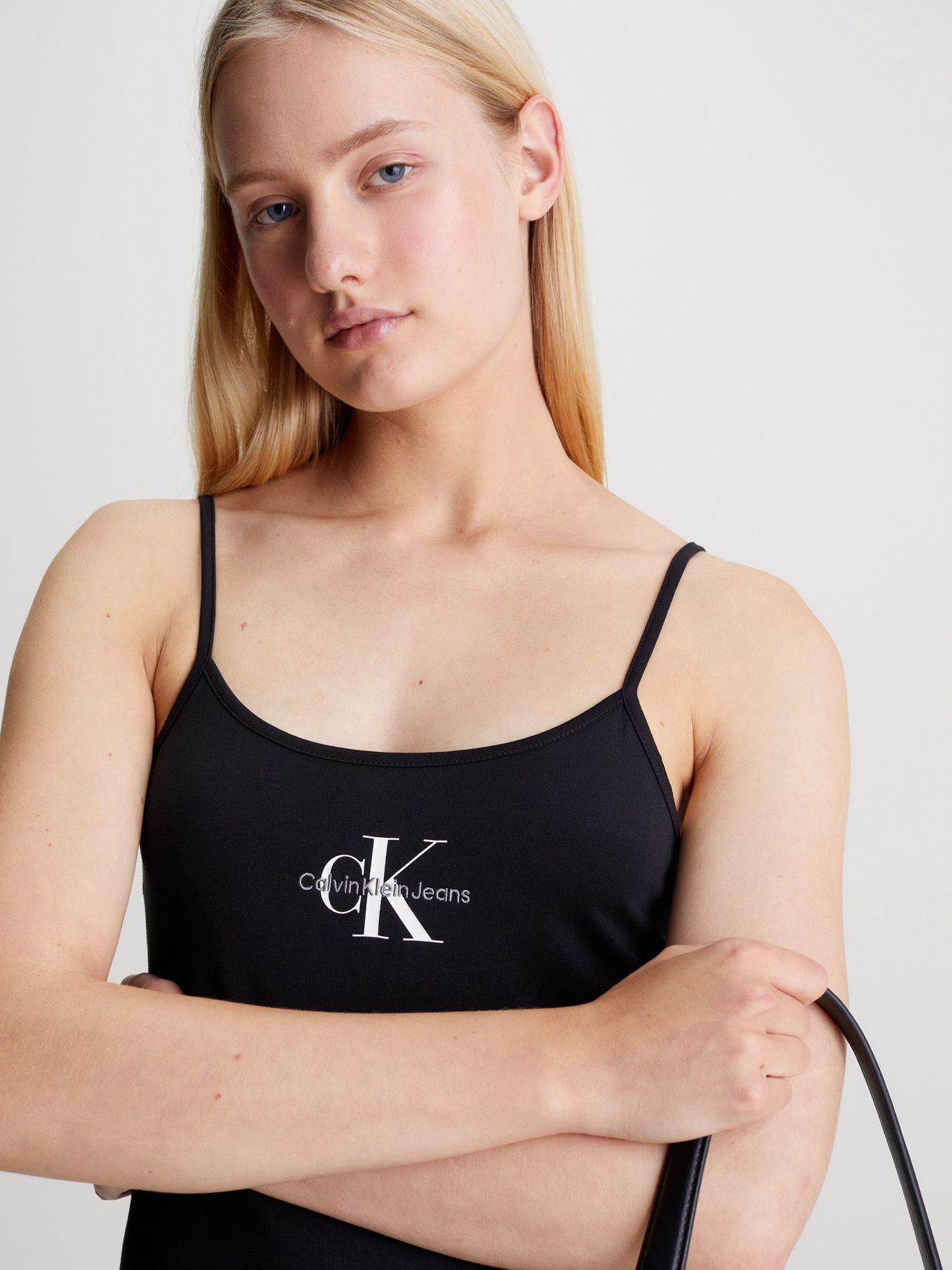 Vestido Monologo Strappy Negro Calvin Klein-2