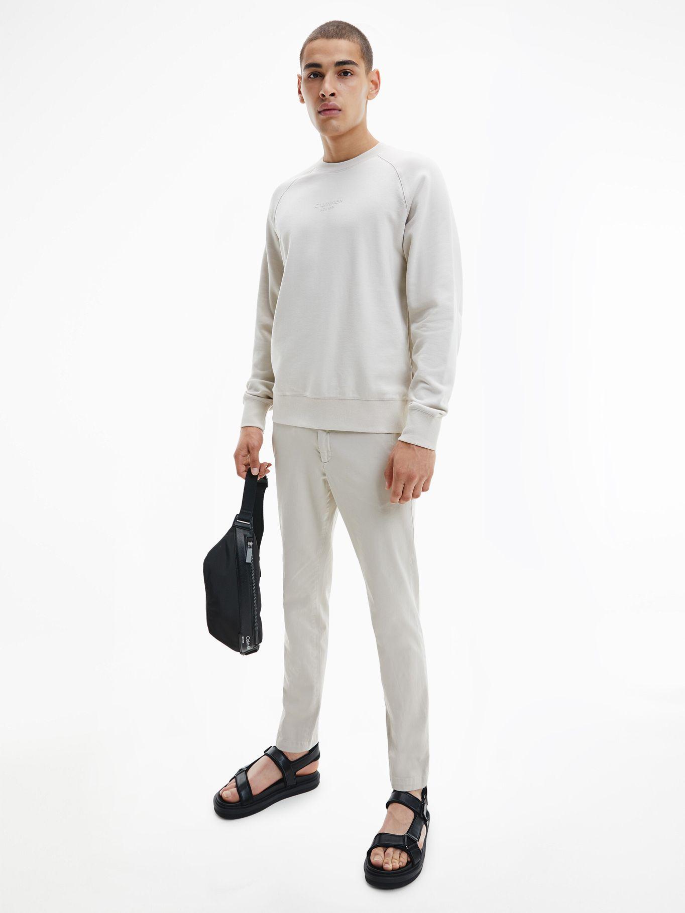 Polerón Center Logo Beige Calvin Klein-0