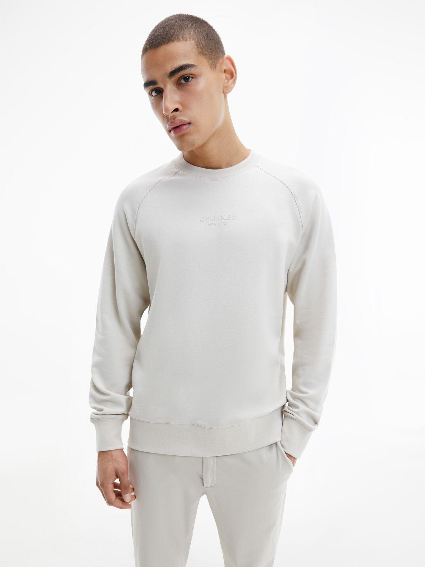 Polerón Center Logo Beige Calvin Klein-3