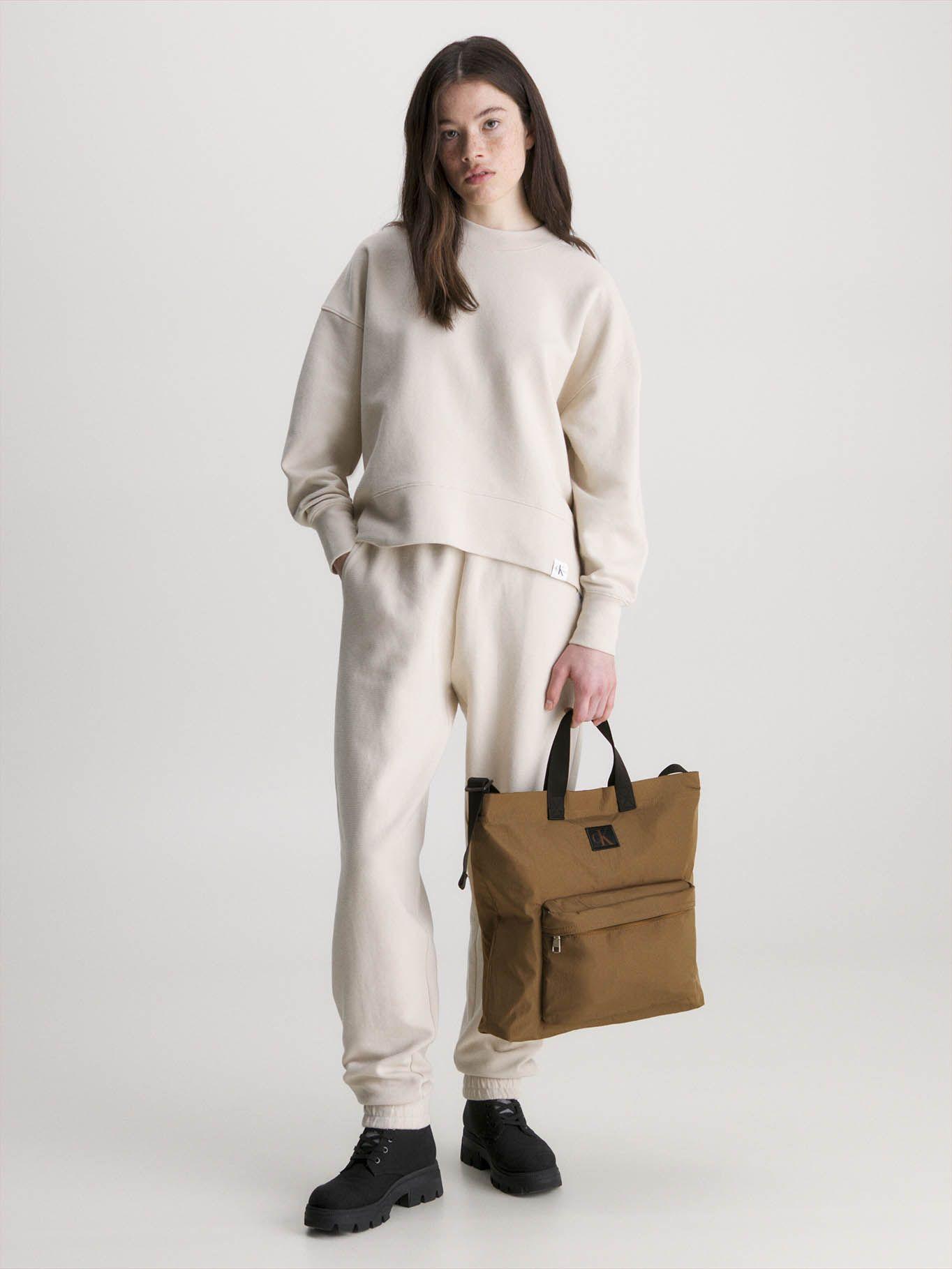 Bolso tote de nailon reciclado Café Calvin Klein-2